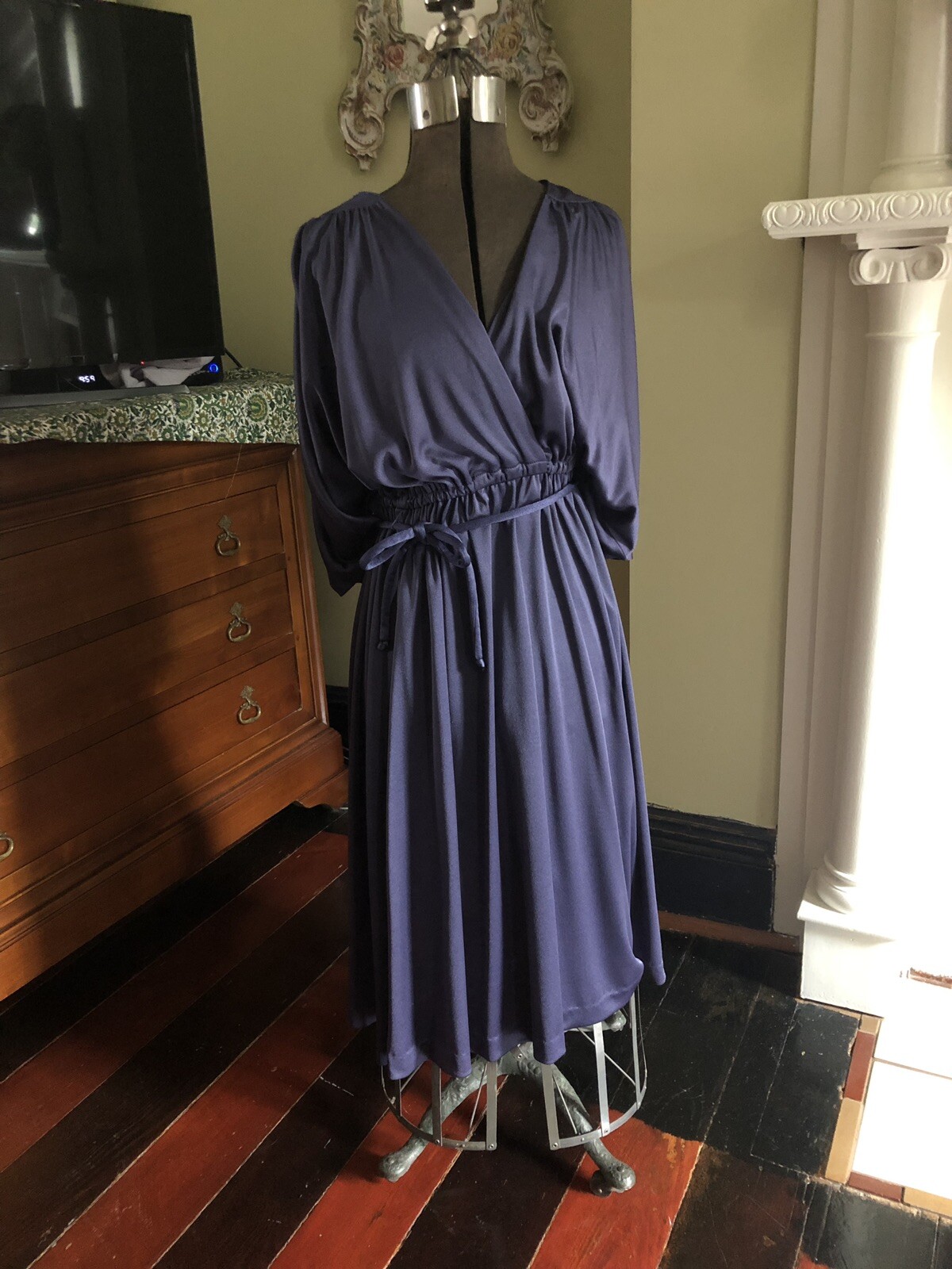Vintage 1970s Joy Stevens Of California Purple Dress