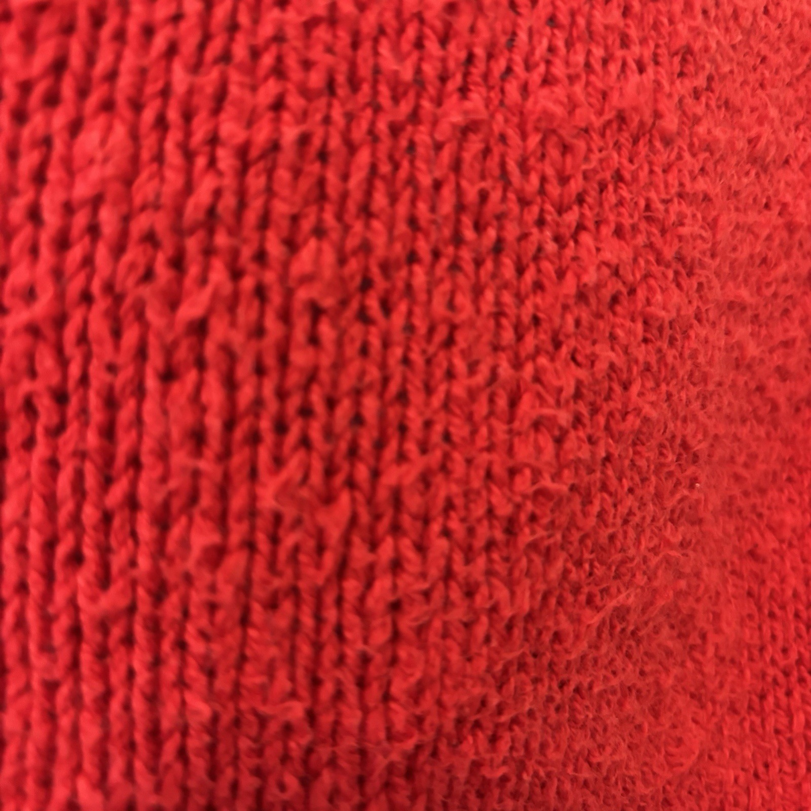 Vintage Villager Red Vest Medium Cardigan USA 80s Y2K Wood Buttons