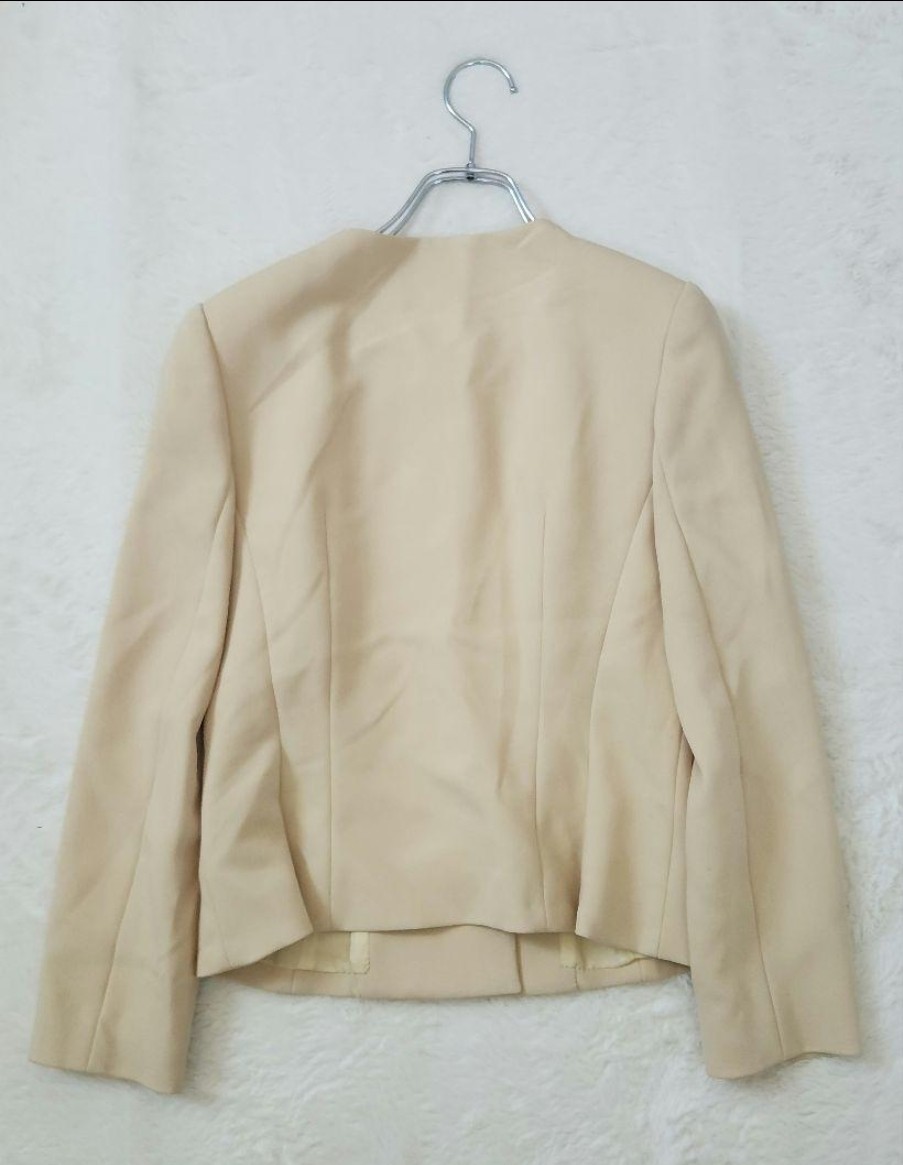 Vintage La Mode Paris Wool Blazer Jacket Beige Classic Elegant France