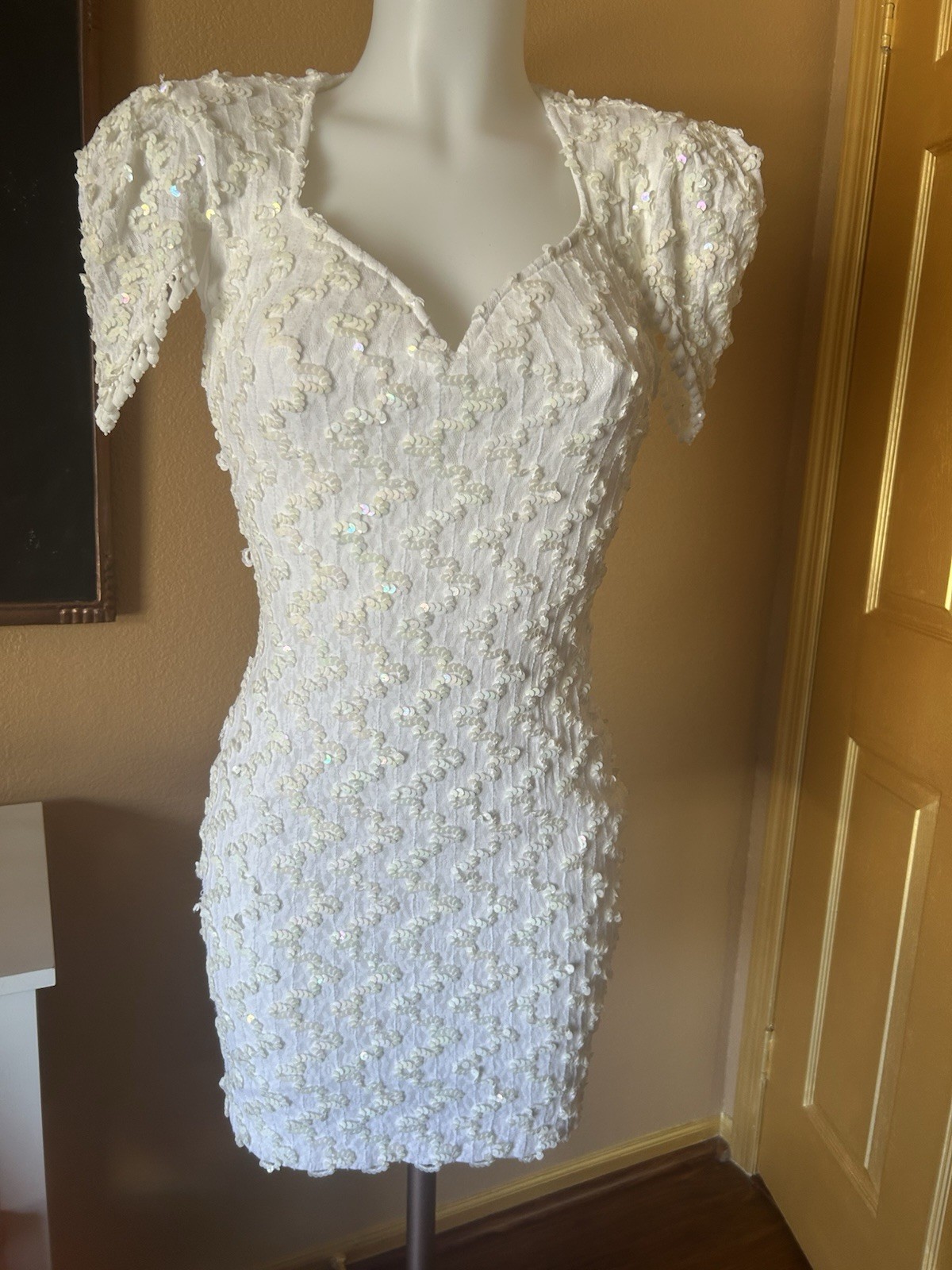 Vintage Beaded & Sequined Lew Magram Dress 1990’s