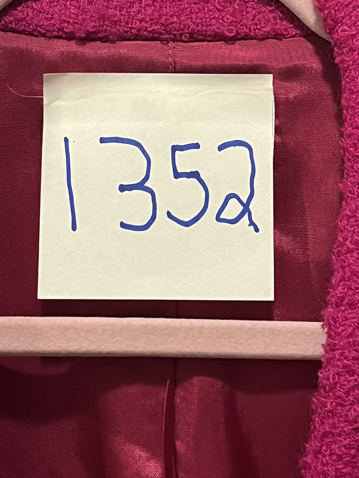 Westbrook Women’s Size 10 Bintage Wool Blazer/Jacket Magenta 1 Button Lined 80’s