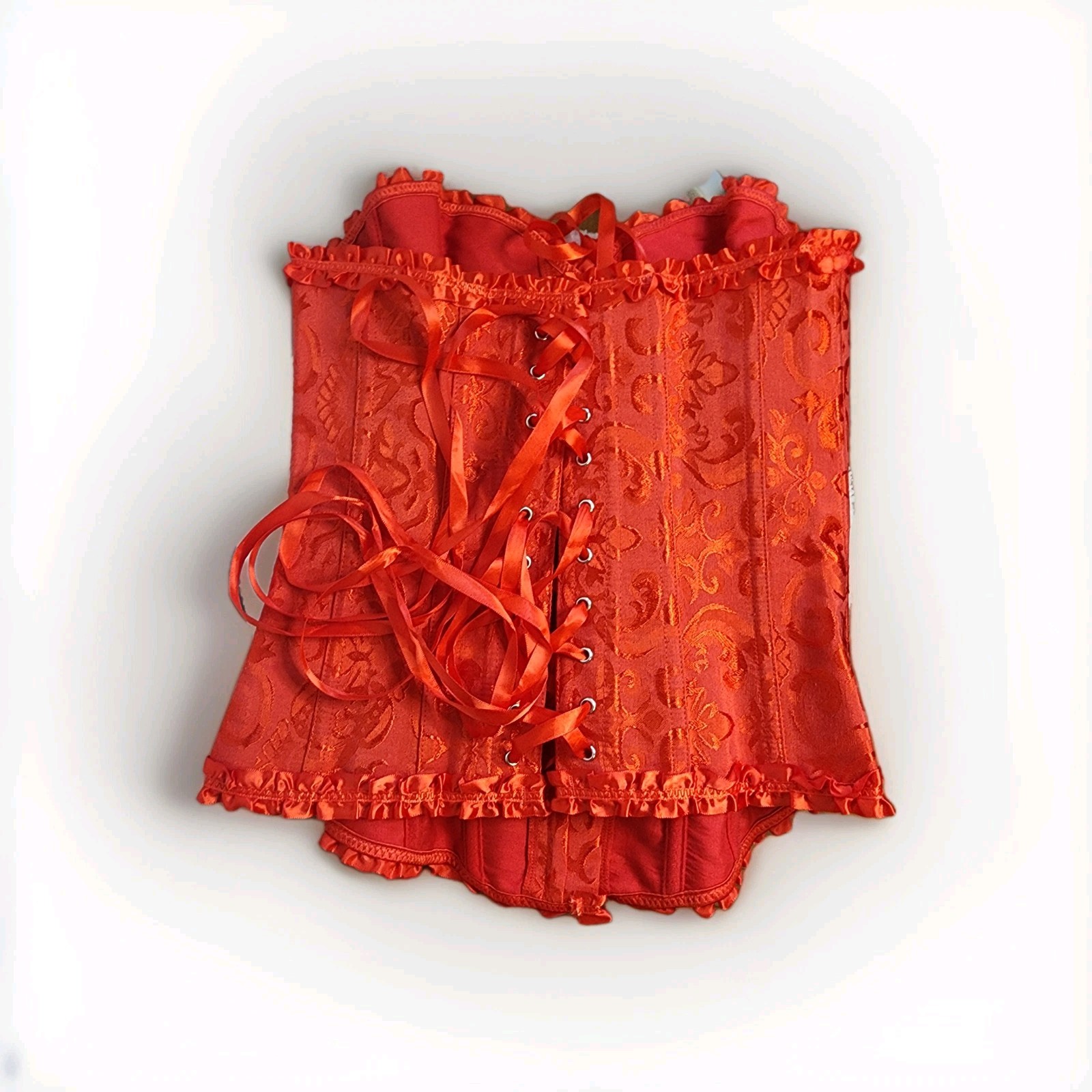 Corset Top Classic Bustier Red Color