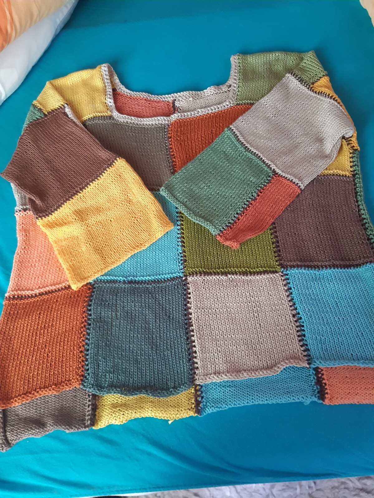 Self Knitted Vintage Jumper Handmade Size 42