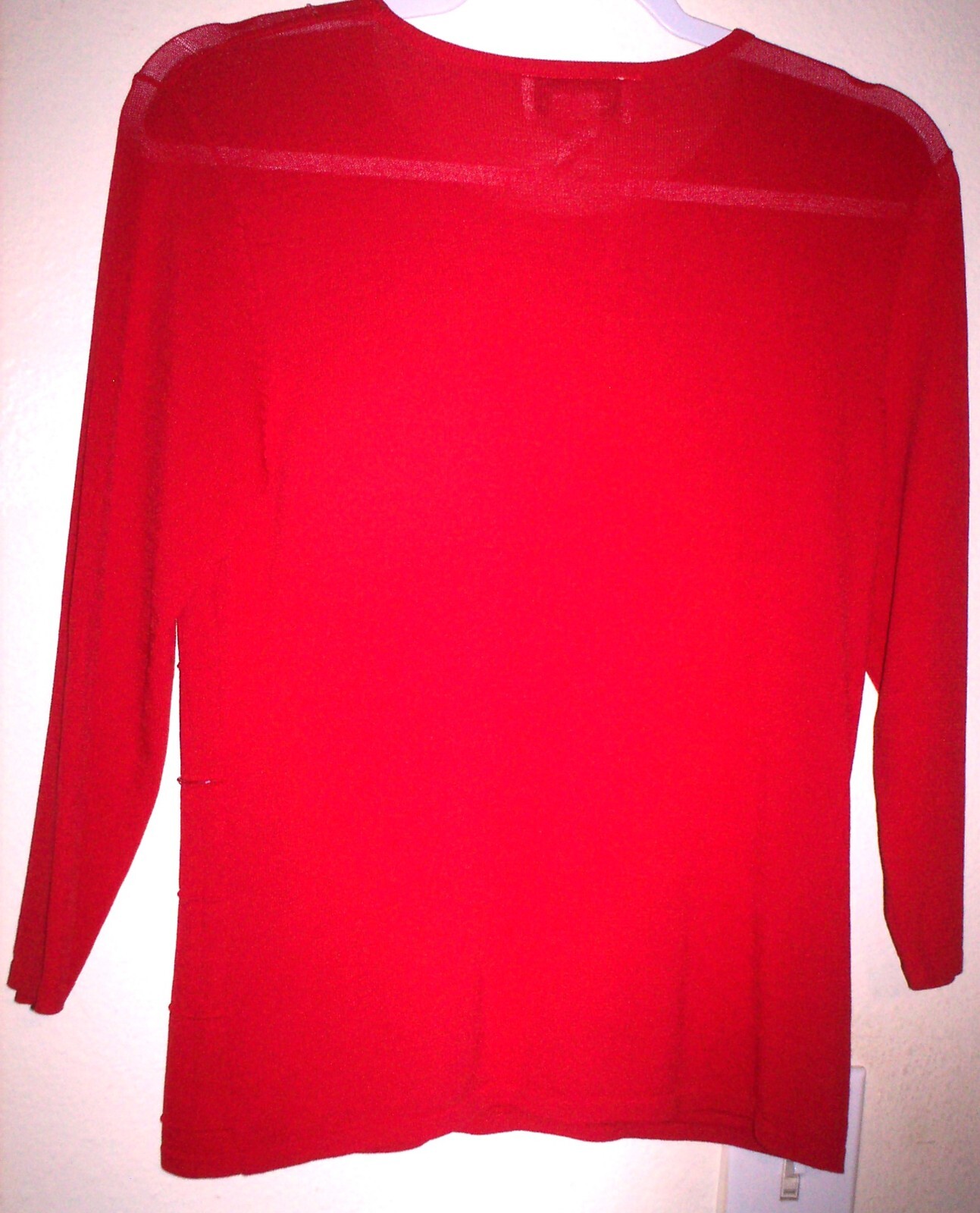 VTG SIZE SMALL BOB MACKIE STUDIO VIBRANT RED EVENING GEOMETRIC BEADED SQUARES