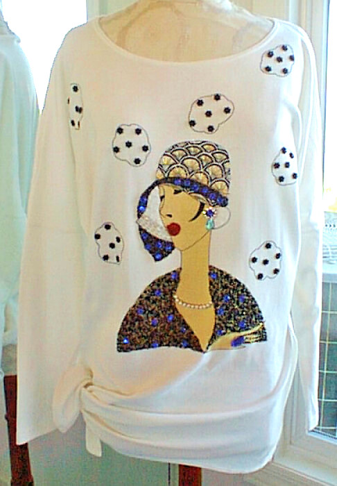 VTG Molto Fino SKIRT Midi Long 100% Cotton Sz S, Yoke at the hips Elastic Waist
