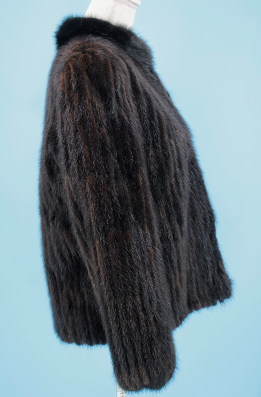 VTG Women’s Chocolate Brown Mink Fur Jacket / Coat S/M Alaskan Furs / Saga Mink