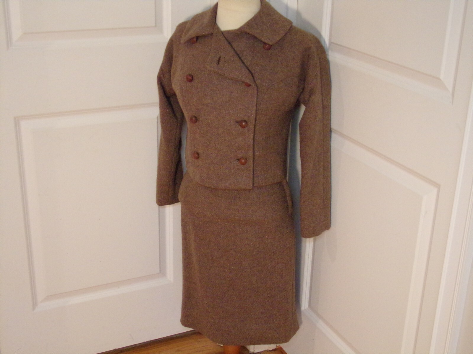 VTG. 1950’s Marie Mirisola Wool Suit  XS/XXS Lord & Taylor Young New Yorker Shop
