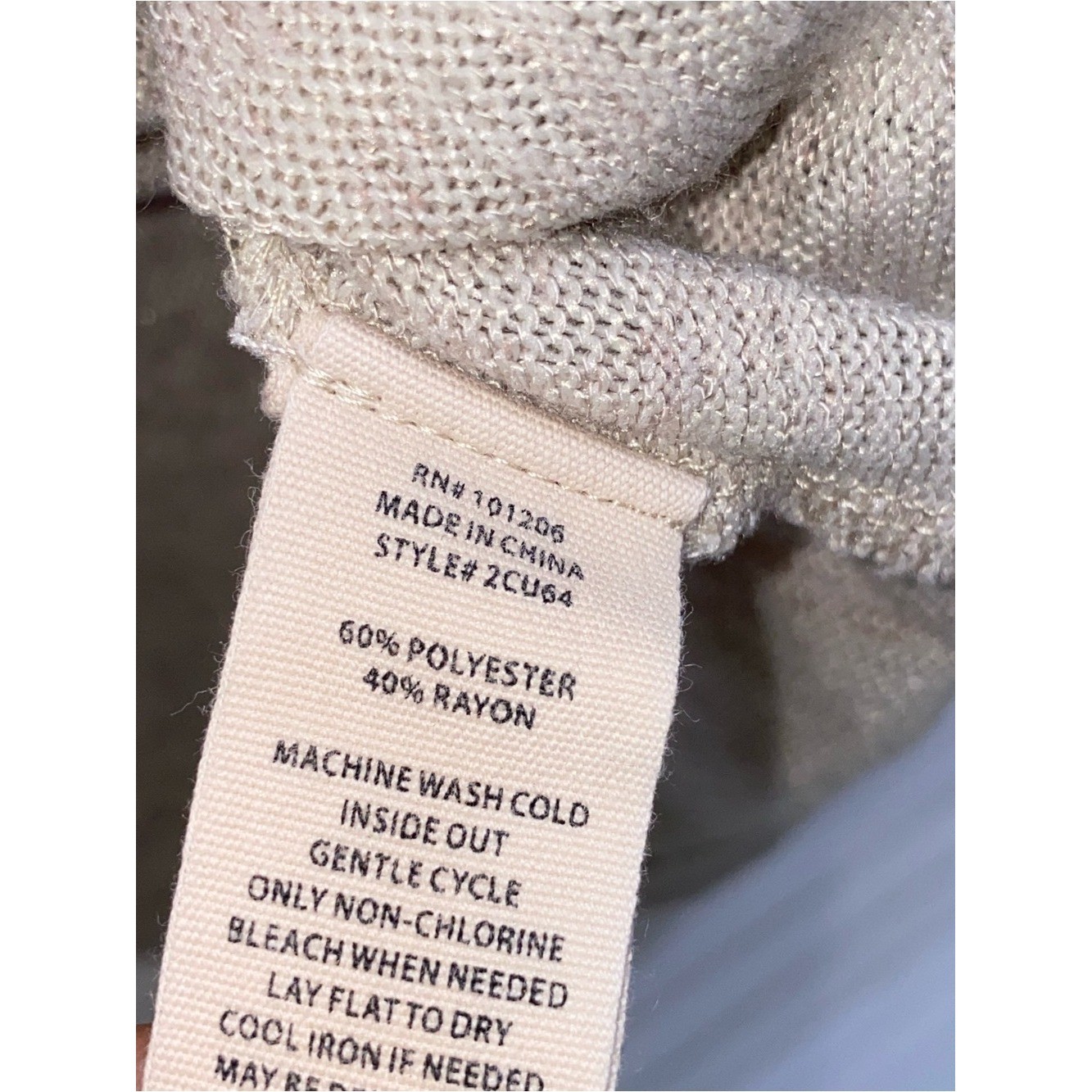 Soft surroundings oatmeal Beige Half Zip Pullover Sweater Long Sleeve top