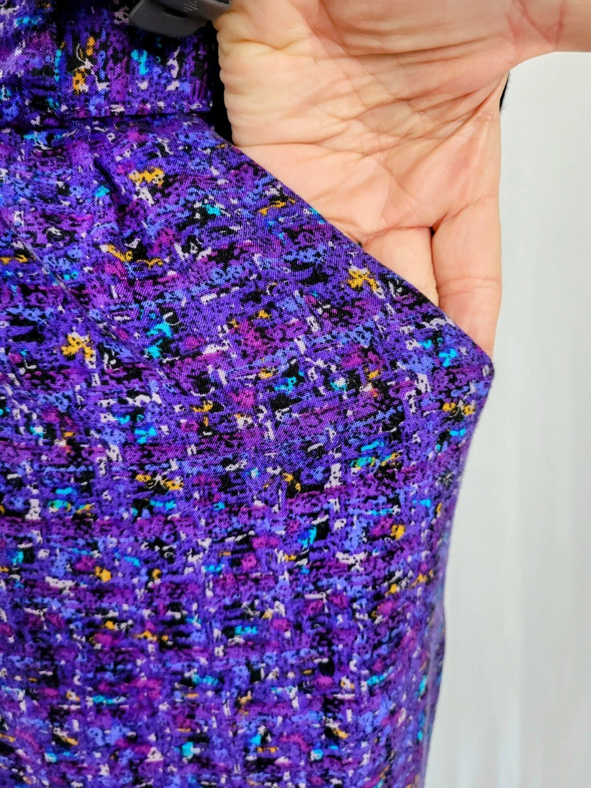 Vintage VLP Petites Purple Button Down Dress w Matching Belt Size S?
