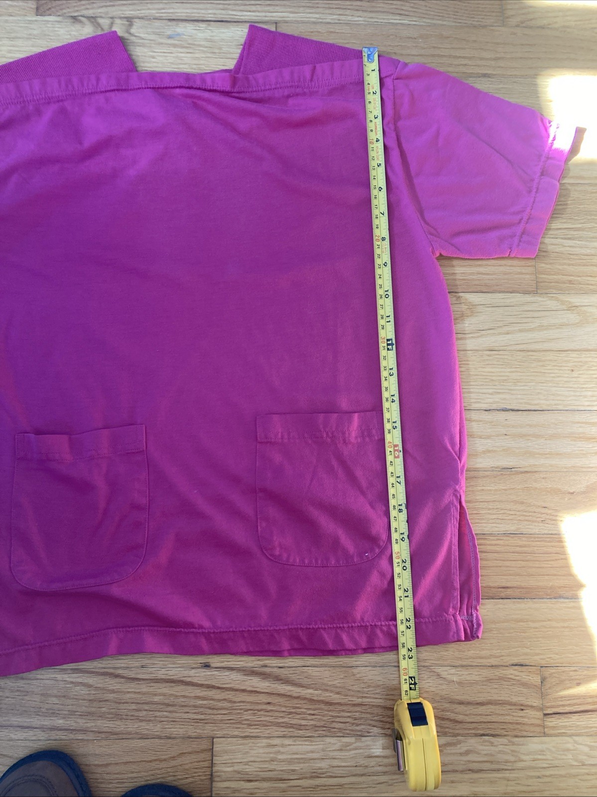 Women’s Vintage 1980s Pink Short Sleeve Sporty Shirt Size Small Cotton Blend