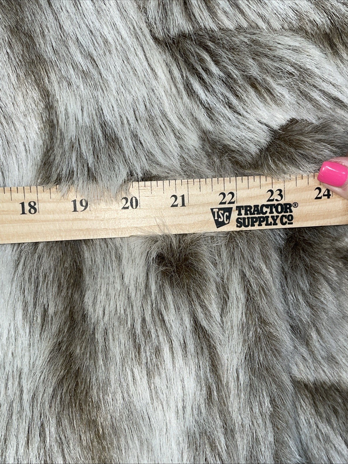 Vintage Blair Fur Coat Womens Size Extra Large Taupe/ Tan Faux Fur @1625