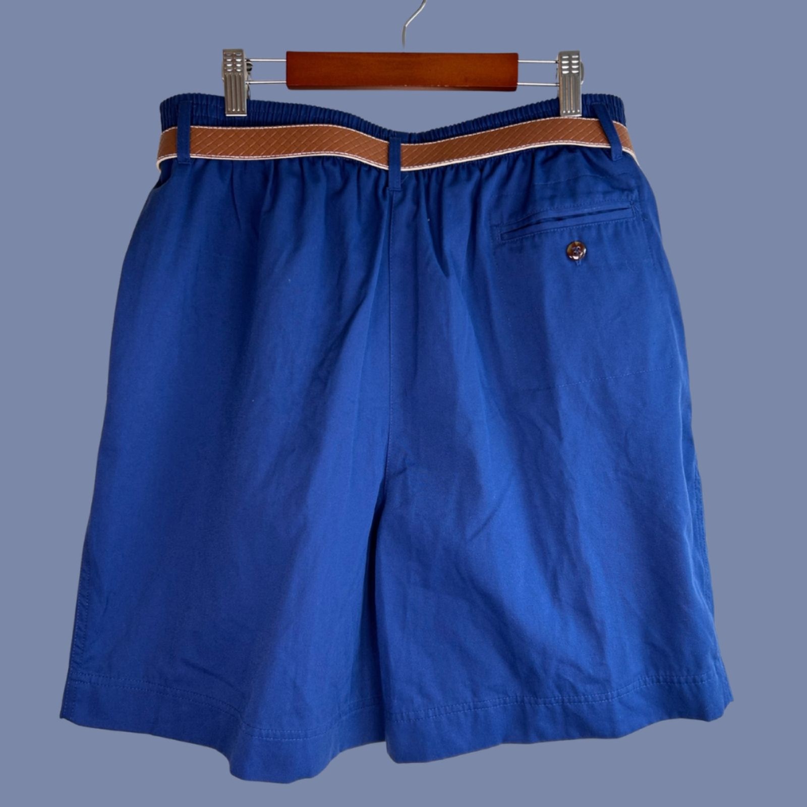 Vintage Allison Smith Pleated High Waist Shorts w/Belt NWT