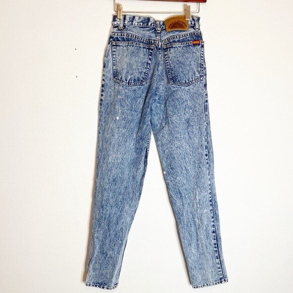 Vintage Women’s Lawman Acid Wash High Waist Jeans Size 9 1980s Western Cowgirl