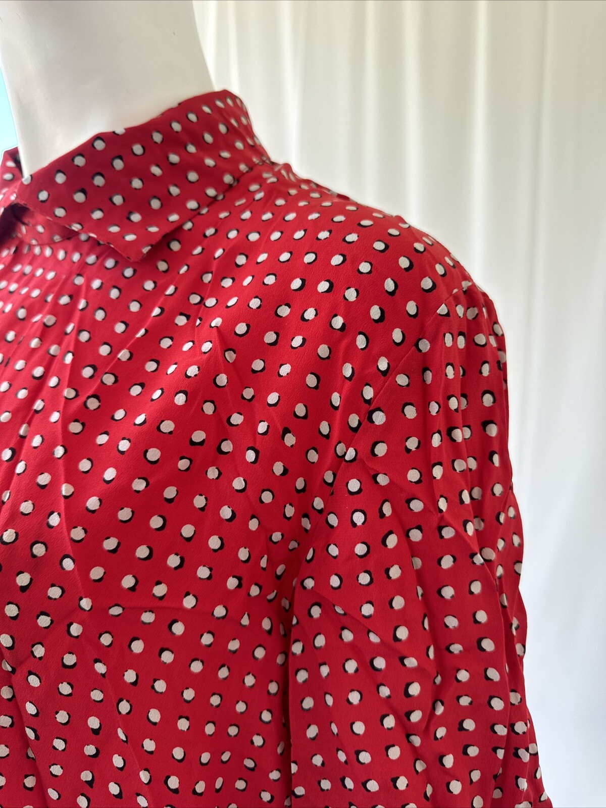 Vintage Authentic Giorgio Armani Geometric Silk Back Button Up Shirt Size 44