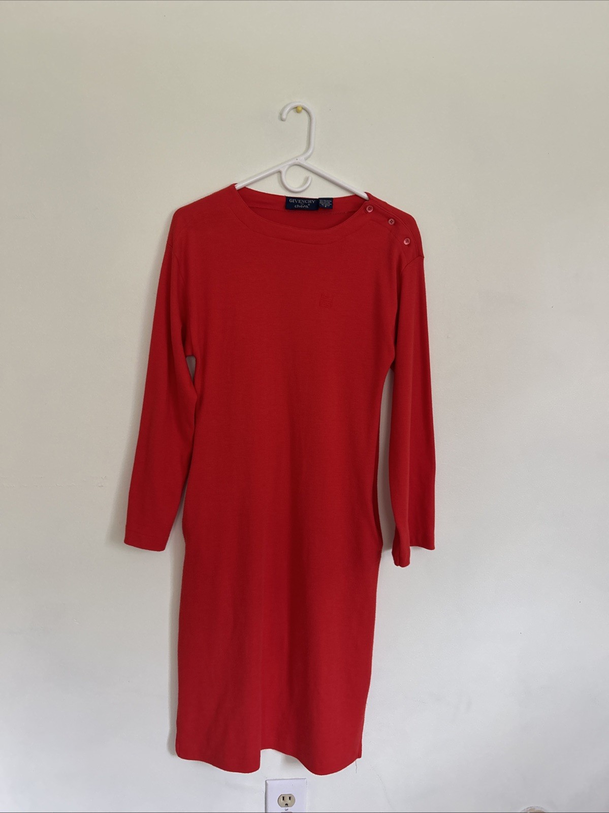 Givenchy for Chesa 1970’s/1980s, Red Dress, Small