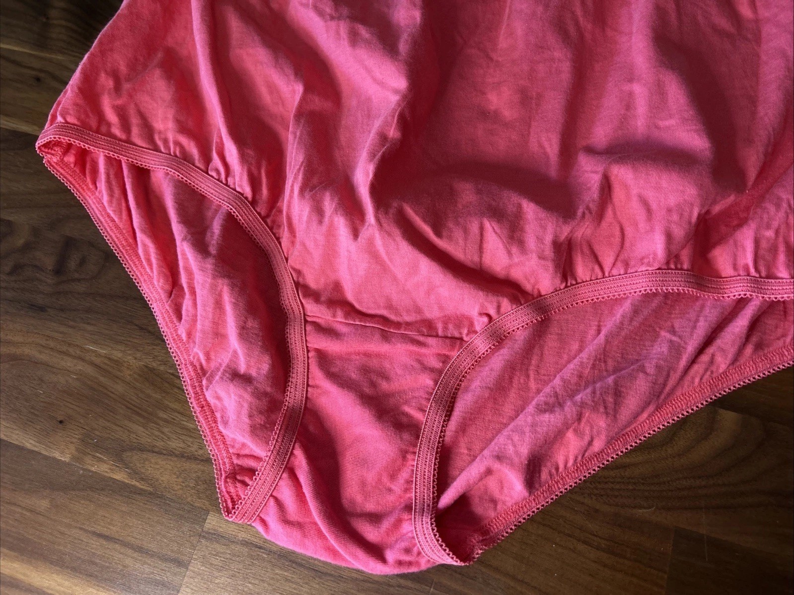 Vtg 90s Panty House Panties Sz 12 100% Cotton New Old Stock Pink Full Cut Brief