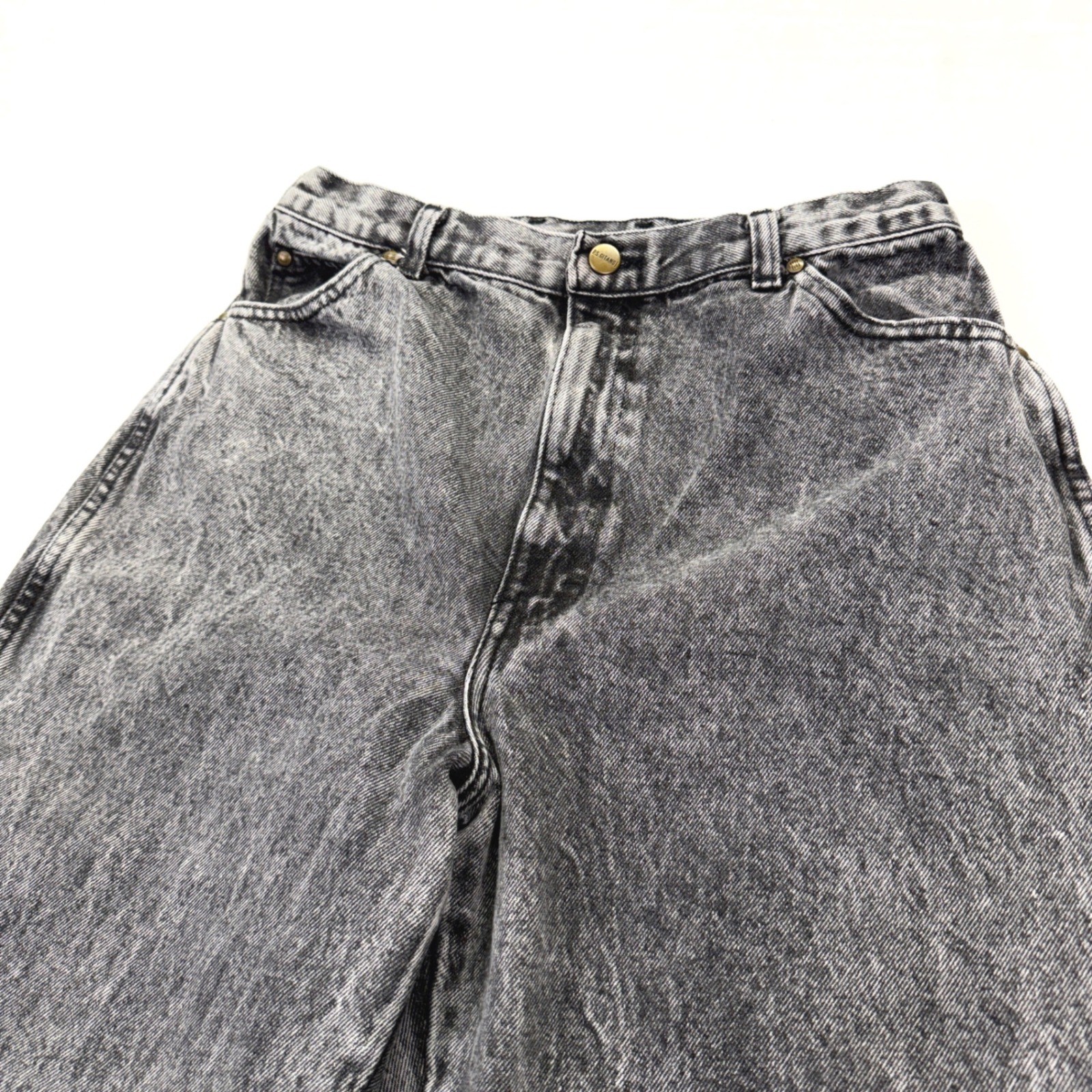 PS Gitano Jeans Womens 16 Gray Acid Wash High Rise Mom Vintage 80s 90s USA Made