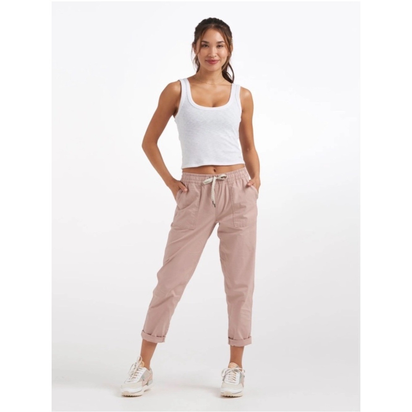 Vuori Vintage Ripstop pants in Dogwood