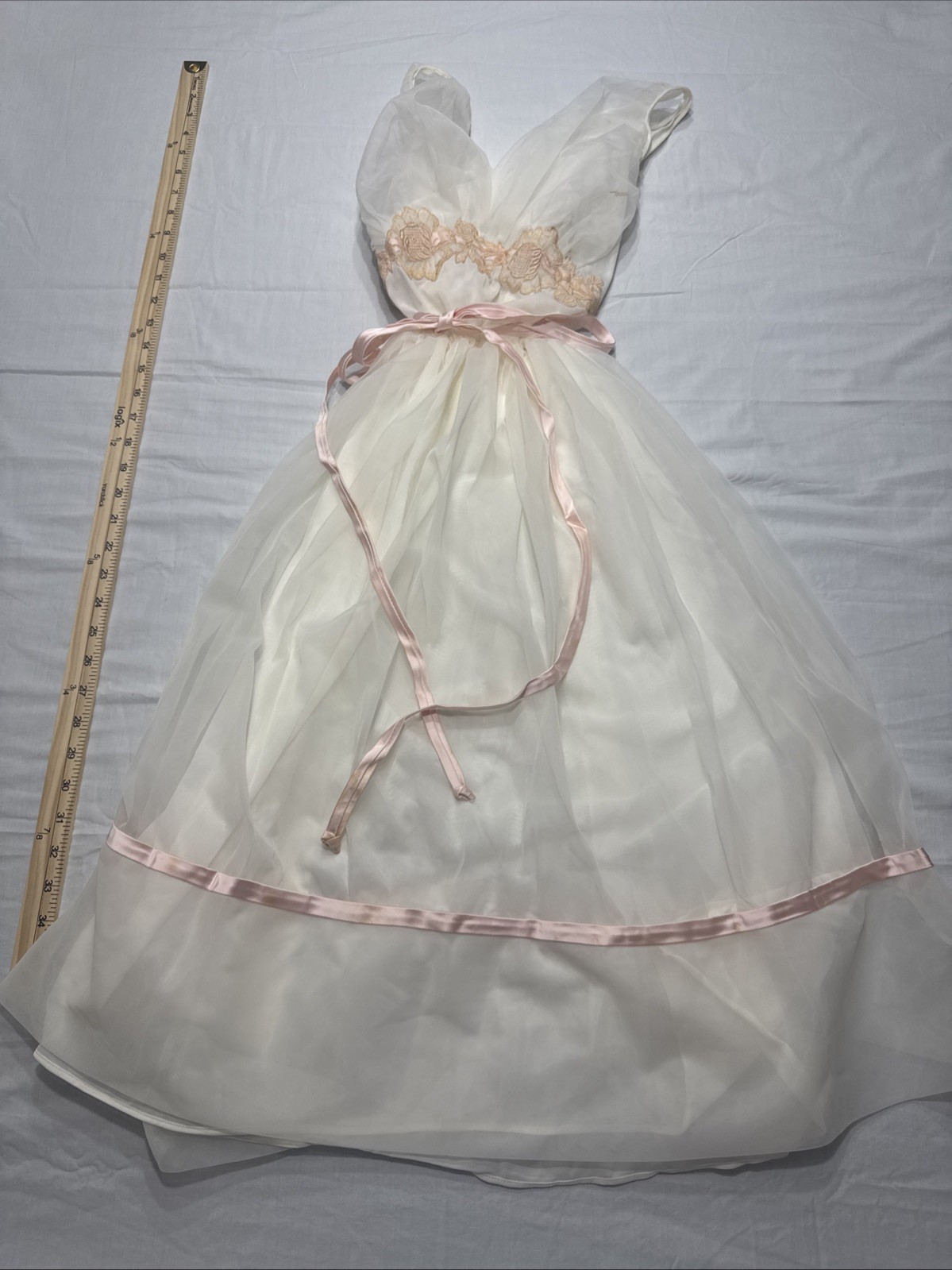 Vintage 1950s Eyeful by the Flaums Sheer Chiffon Nightgown