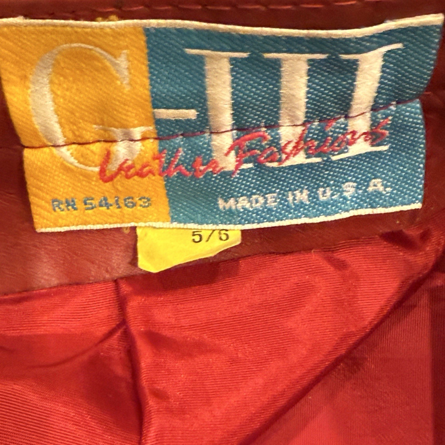 Vintage 1980s G-III Leather Fashions Red Leather Midi Skirt USA Made