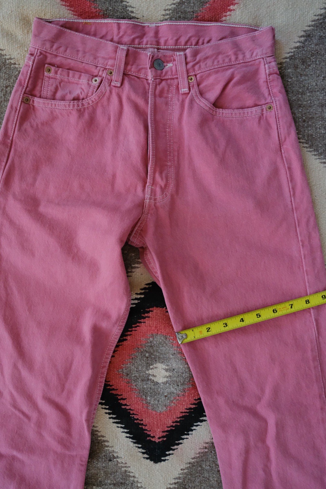 Vintage 80’s/90’s Levi’s 501 Pink 28 X 32 Actual Size Made In USA VGC