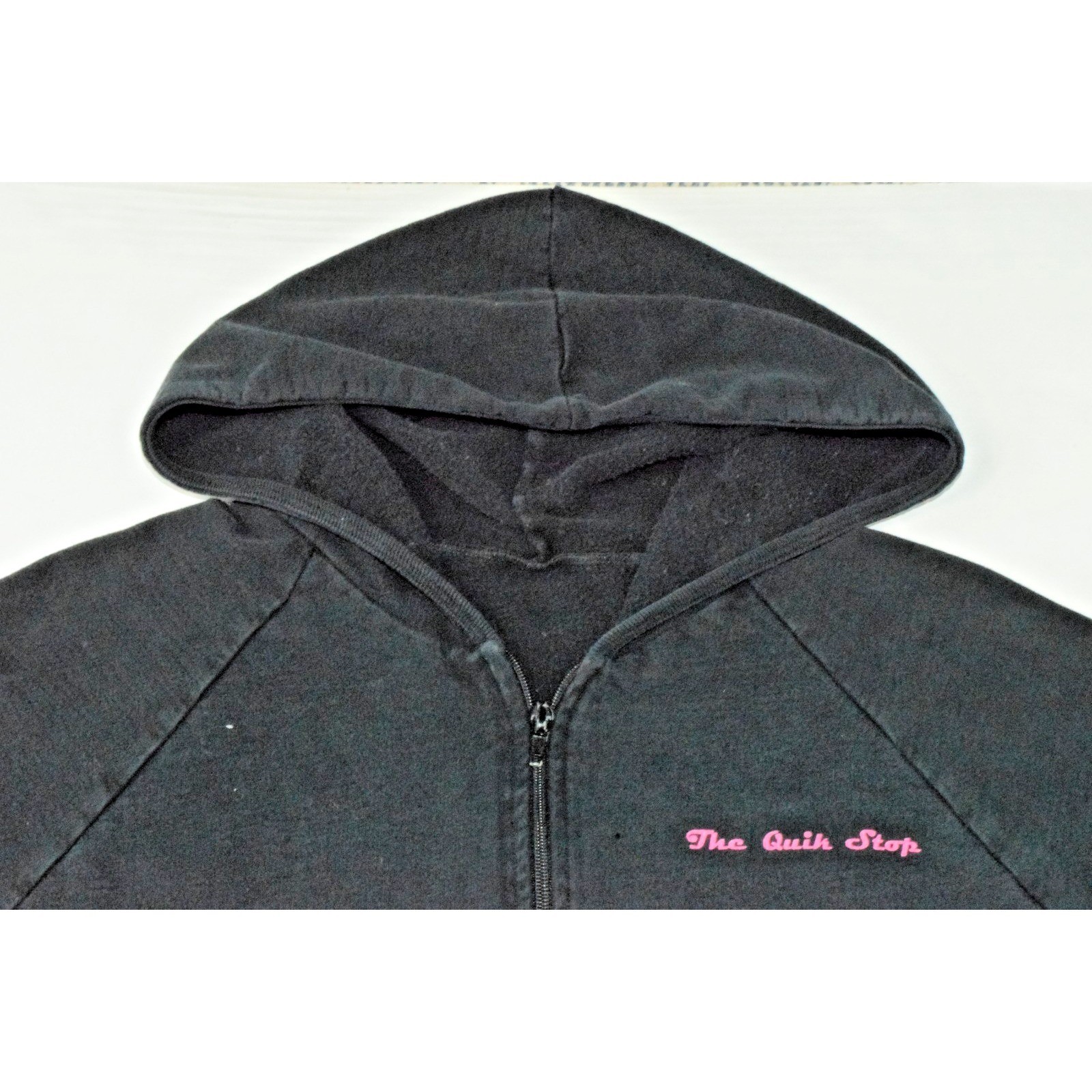 Vintage Sweatshirt American Apparel Sz XL 2006 2007 The Quik Stop Raglan Hoodie