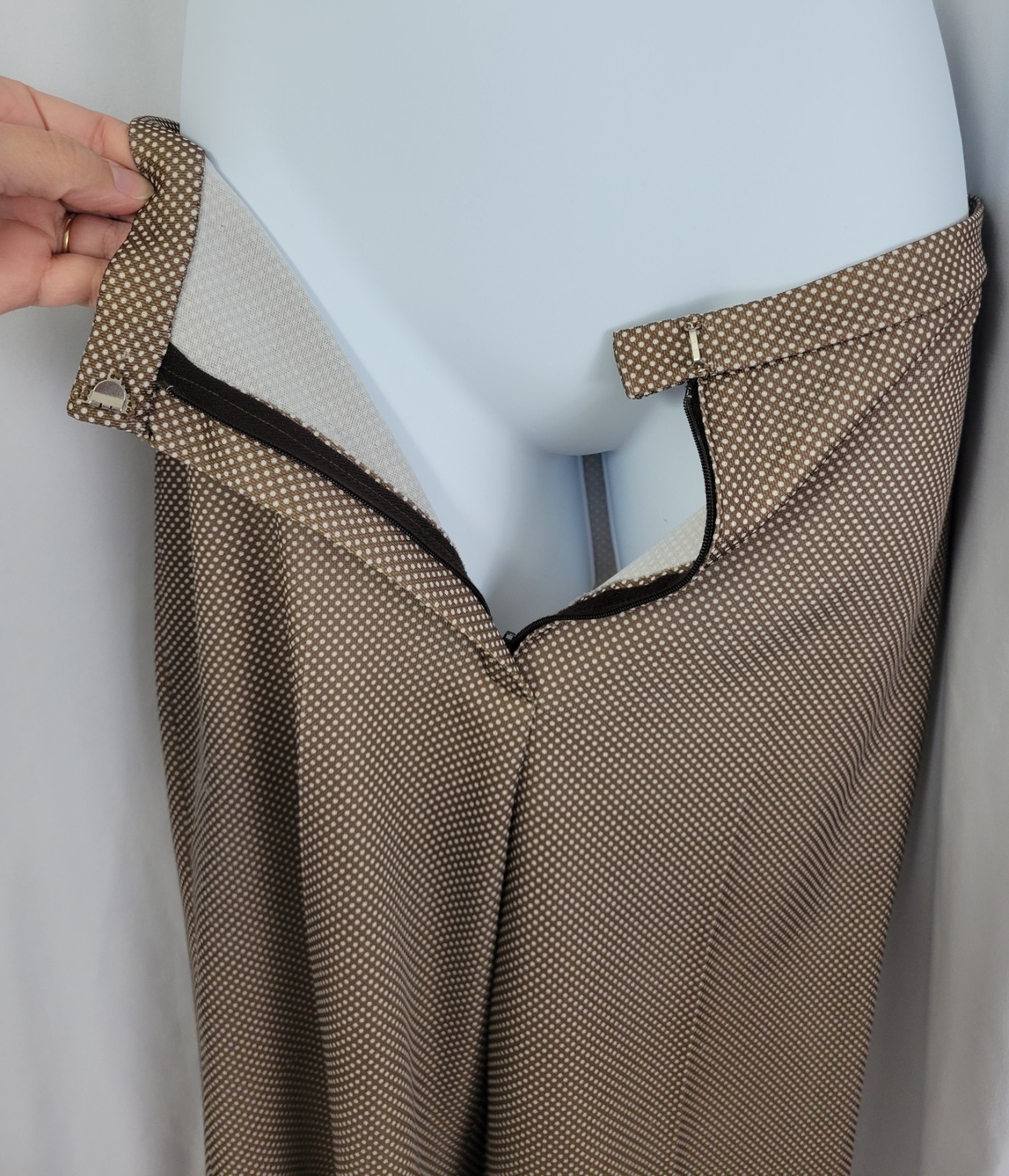 Vintage 2 Pc Top & Pants Set in Brown/Grey/White Size XS Maternity?
