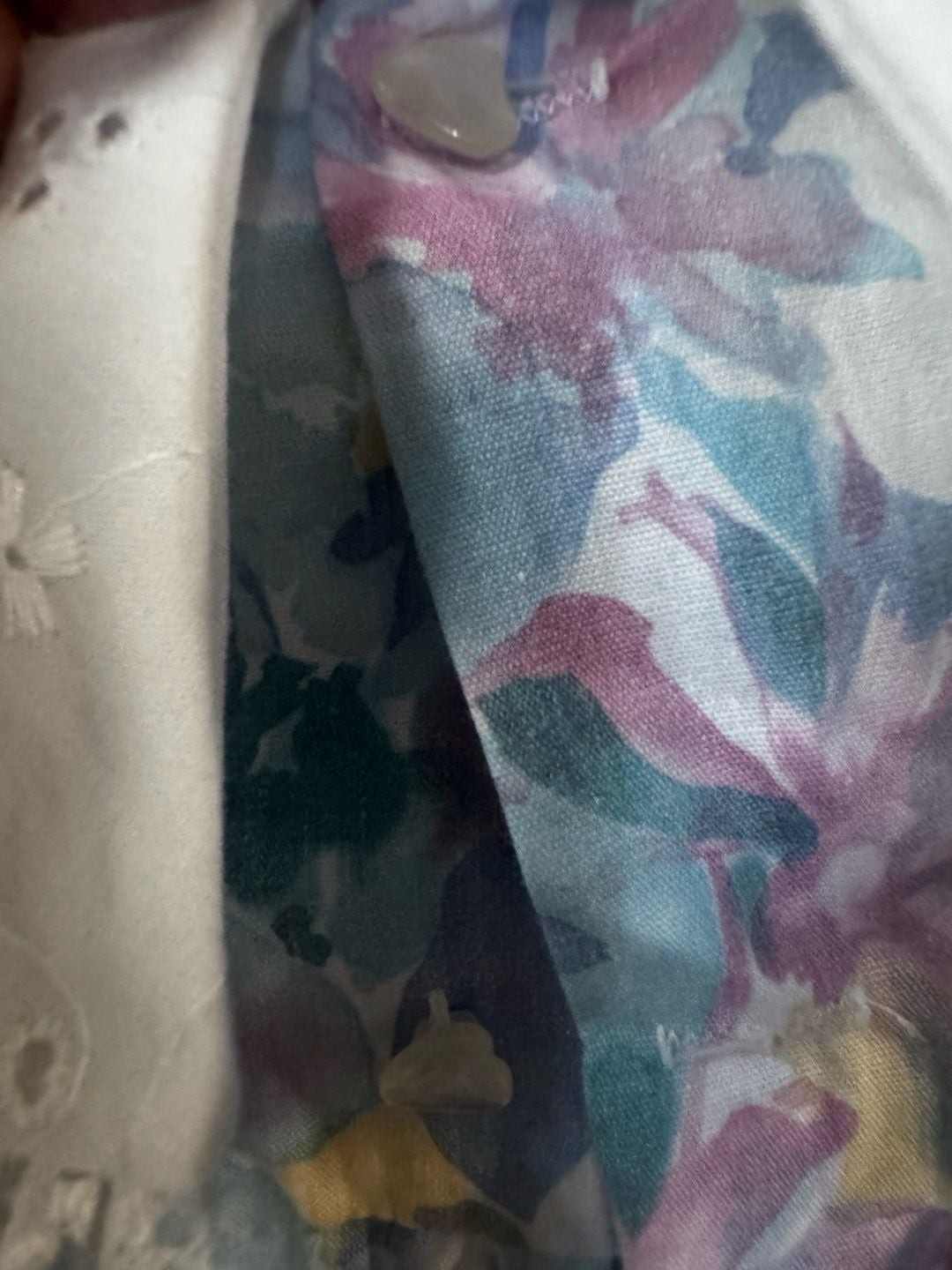 Martha’s Miniatures Vintage 80s Pastel Floral Ruffle Lace Dress