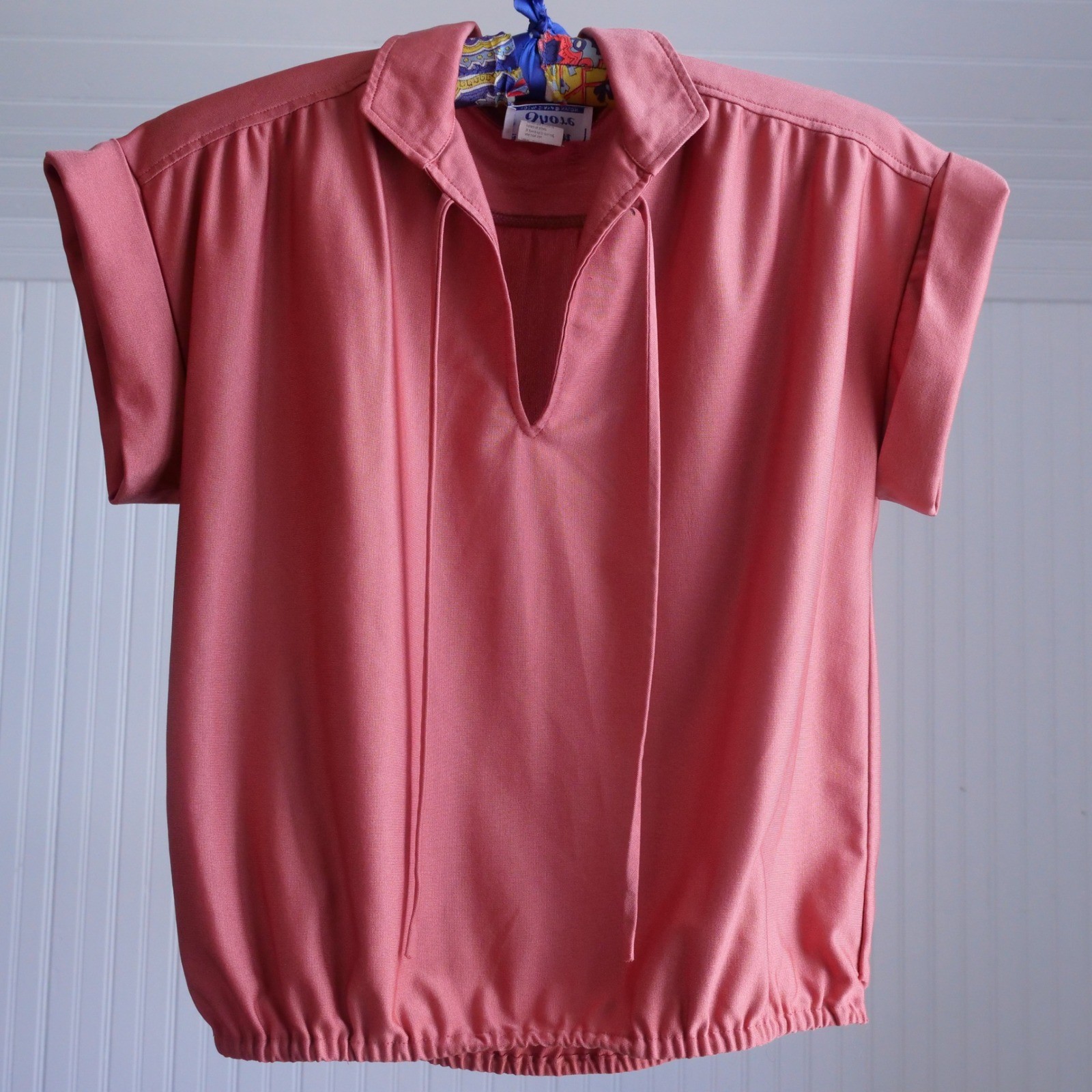 Vintage 1970s/80s Ship 'n Shore copper colored nylon crop top