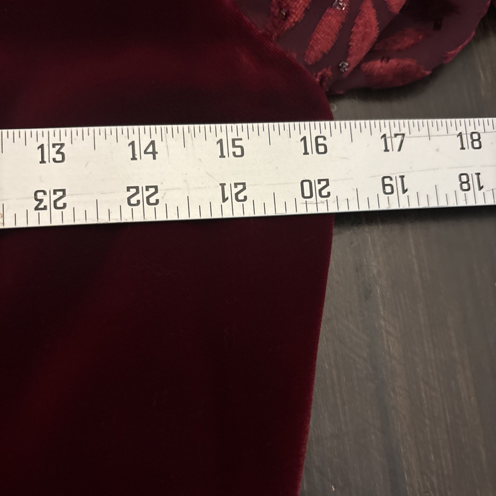 Vintage Morgan Taylor Red Velvet Beaded Evening Cocktail Dress Sz 8