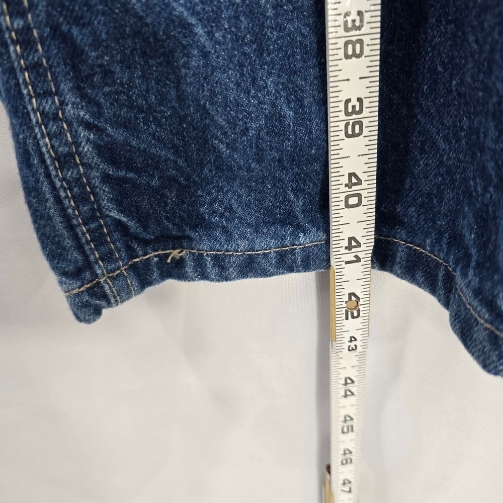 VTG Tommy Hilfiger Jeans Woman 16 Classic Dark Blue Denim High Rise Straight Leg