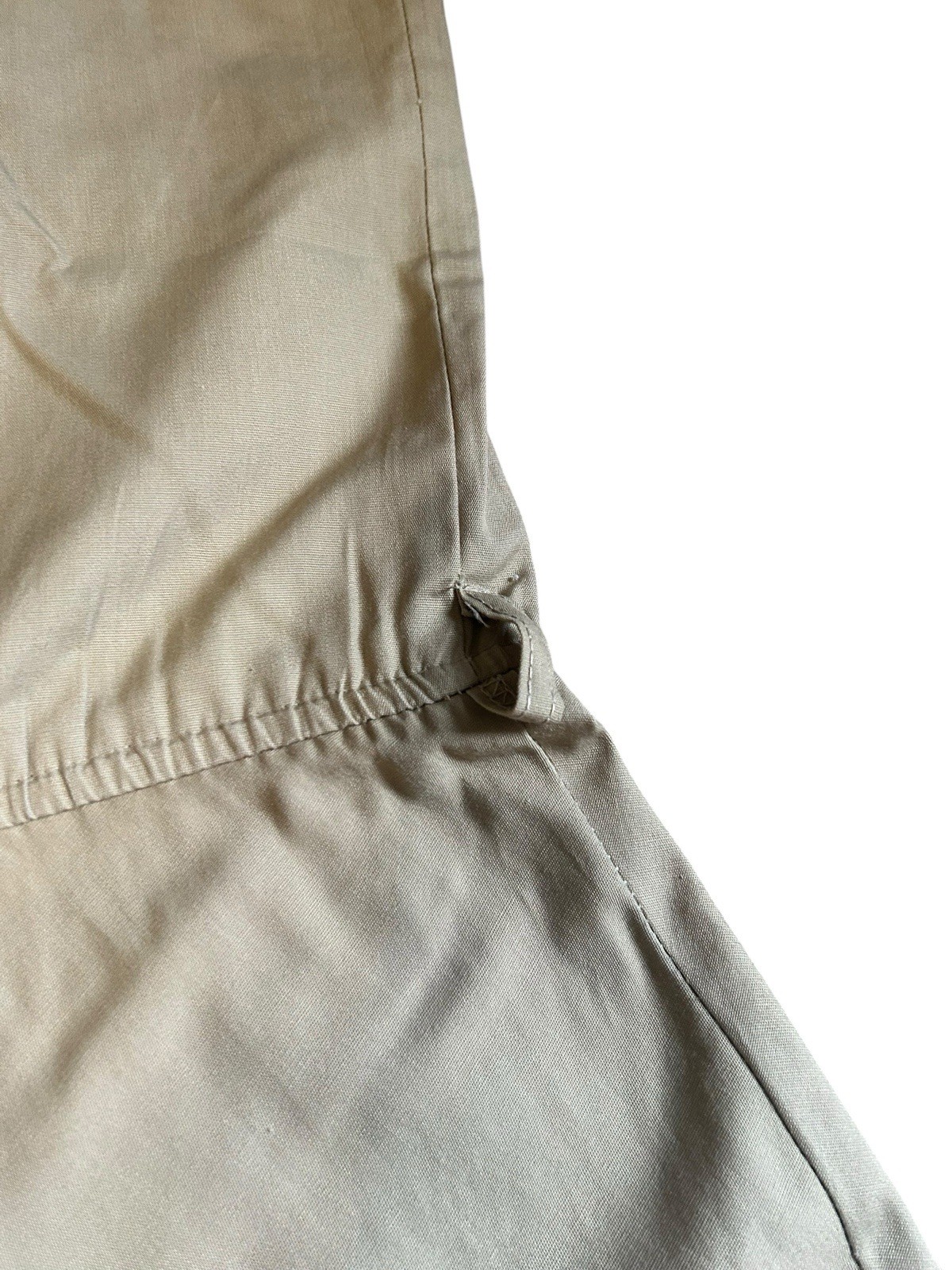 Vintage 80s Murray Meisner Khaki Utility Midi Dress USA Made Safari Cottagecore