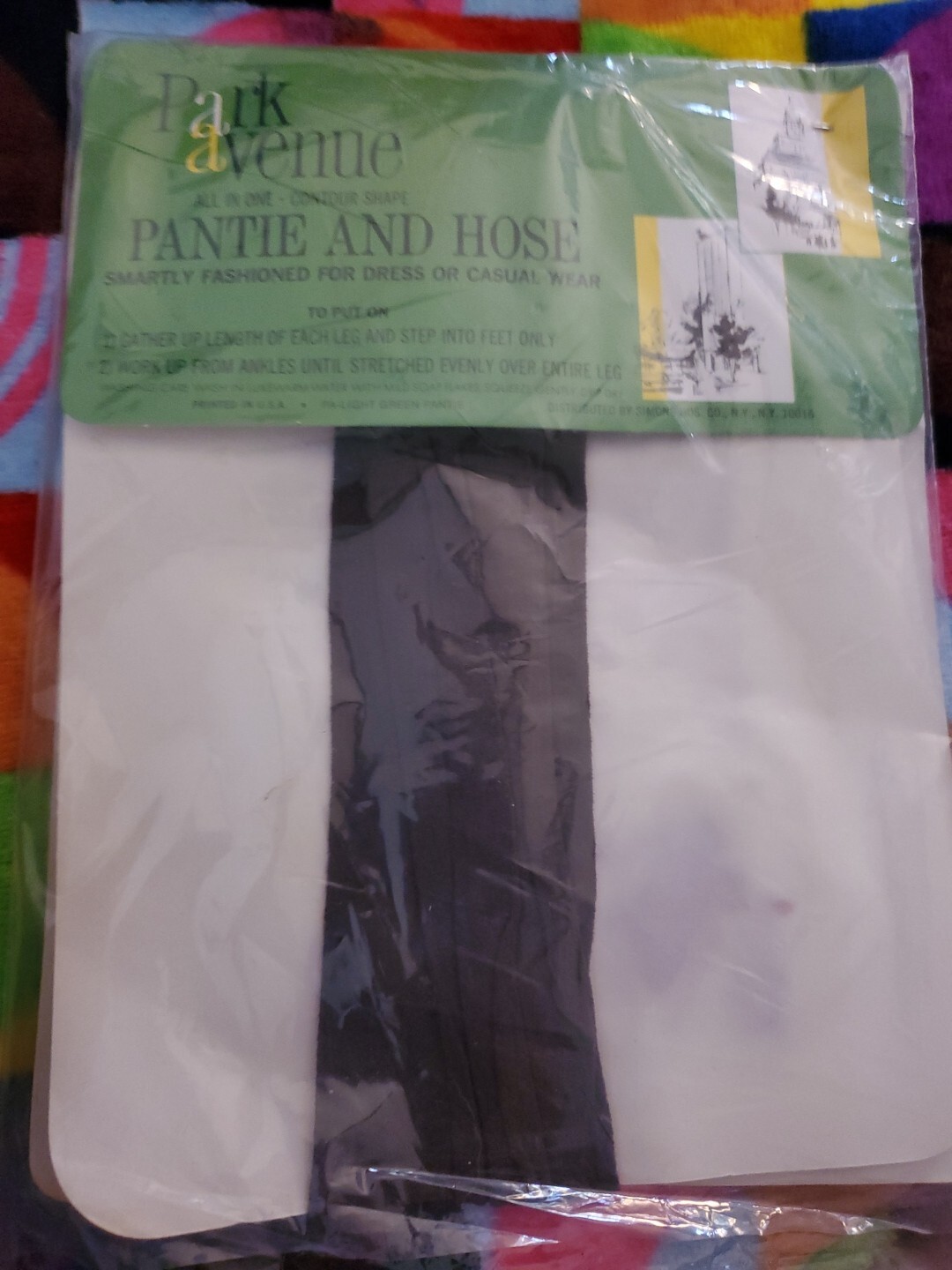 PARK AVENUE Under Wonders Sheer Panti-hose Pantyhose B Graphite VINTAGE NOS B892