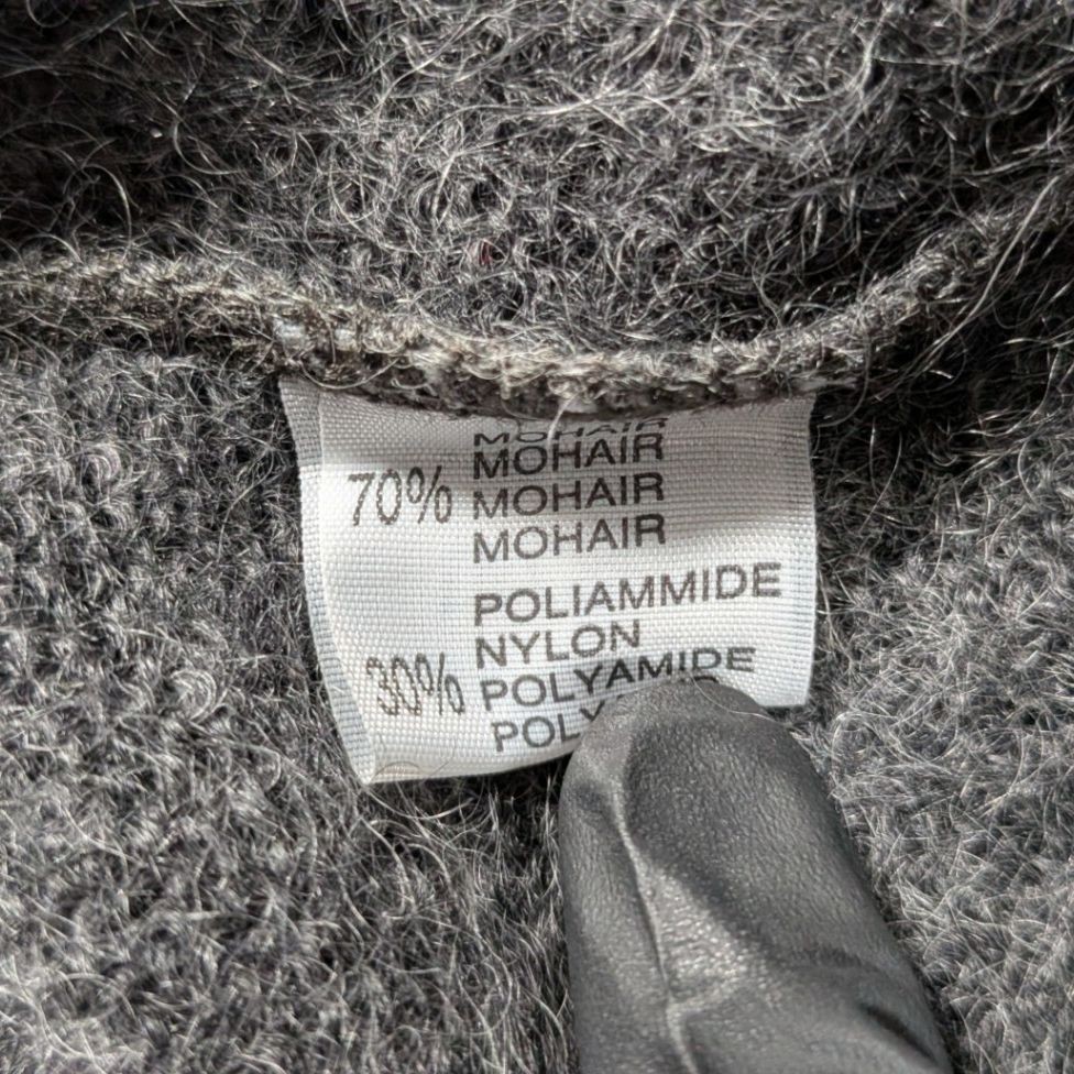 Vintage Amourelle Pullover Jumper — Mohair — Grey — Size M