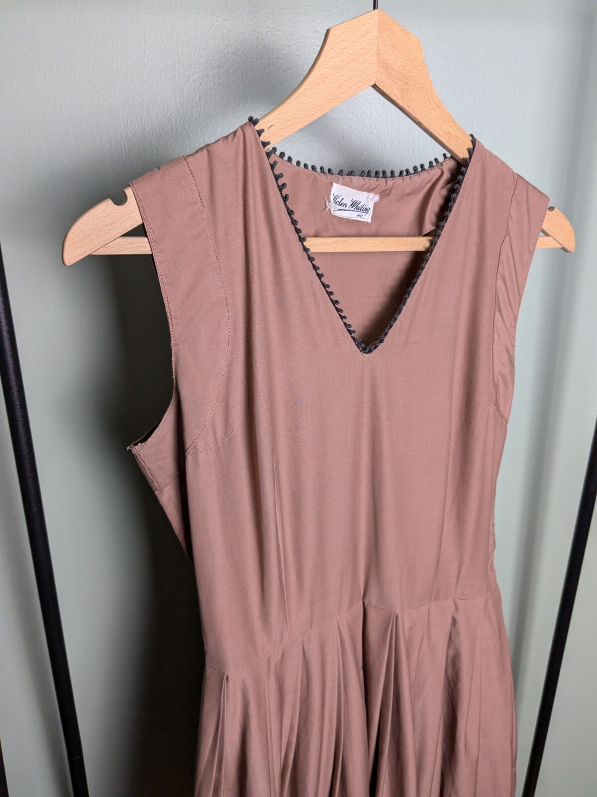 As Is True Vintage Helen Whiting Mauve Fit Flare Day Dress
