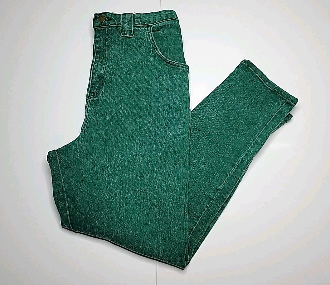 Vintage BonJour Mom Jeans Women’s Size 9 10 Stone Wash Green Denim Bareback 80s