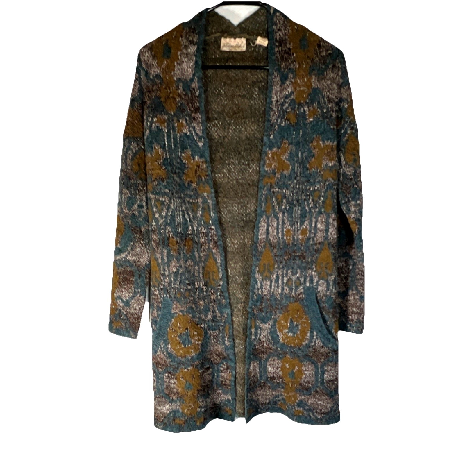 Gimmicks by BKE Buckle Vintage Cardigan Sz S Boho Aztec Western Duster Sweater