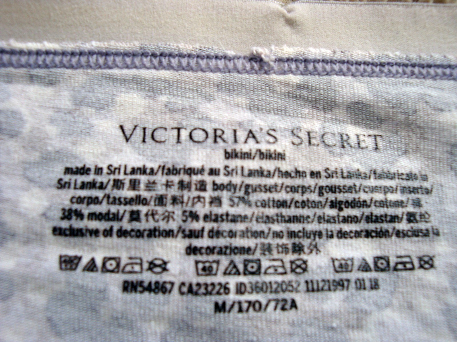 Lot of 5 Victoria’s Secret M Vintage Cotton Bikini Hipster Hiphugger Lace Modal
