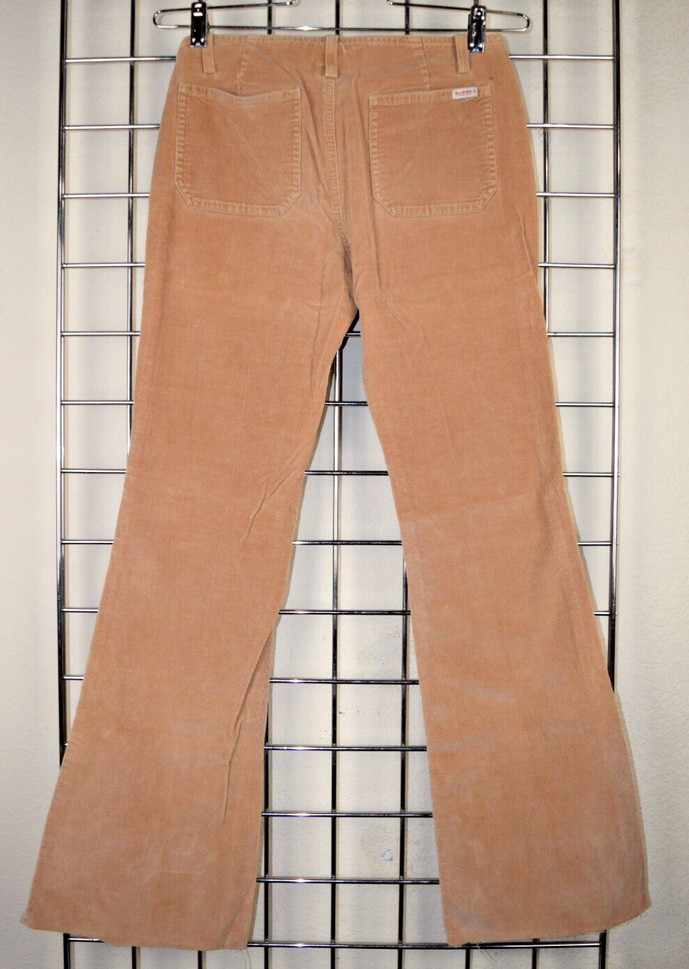 Vintage Guess Pants Corduroy Flare Leg Size S/M 90s Golden Beige Soft