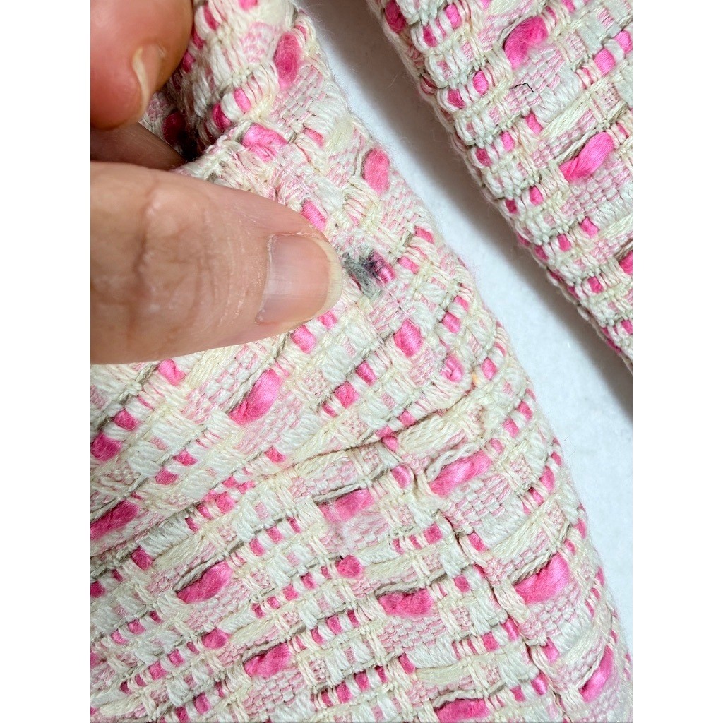 Vintage J.G. Hook Pink Bouclé Tweed Skirt Suit 2 Pc Women’s 16W