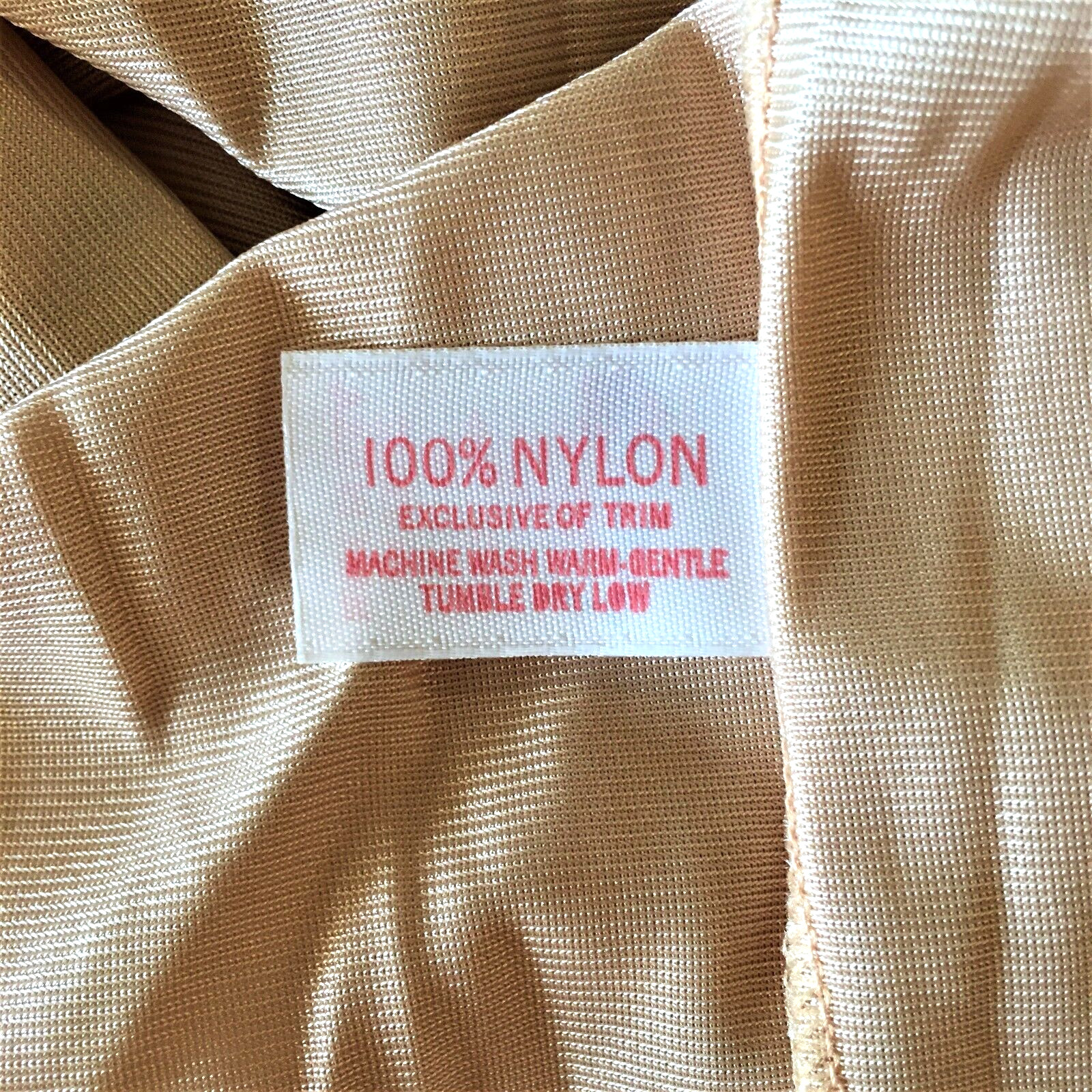 Vintage Half Slip by Blush Sz. Small Champagne Lace Side Slit Nylon NOS NWOT