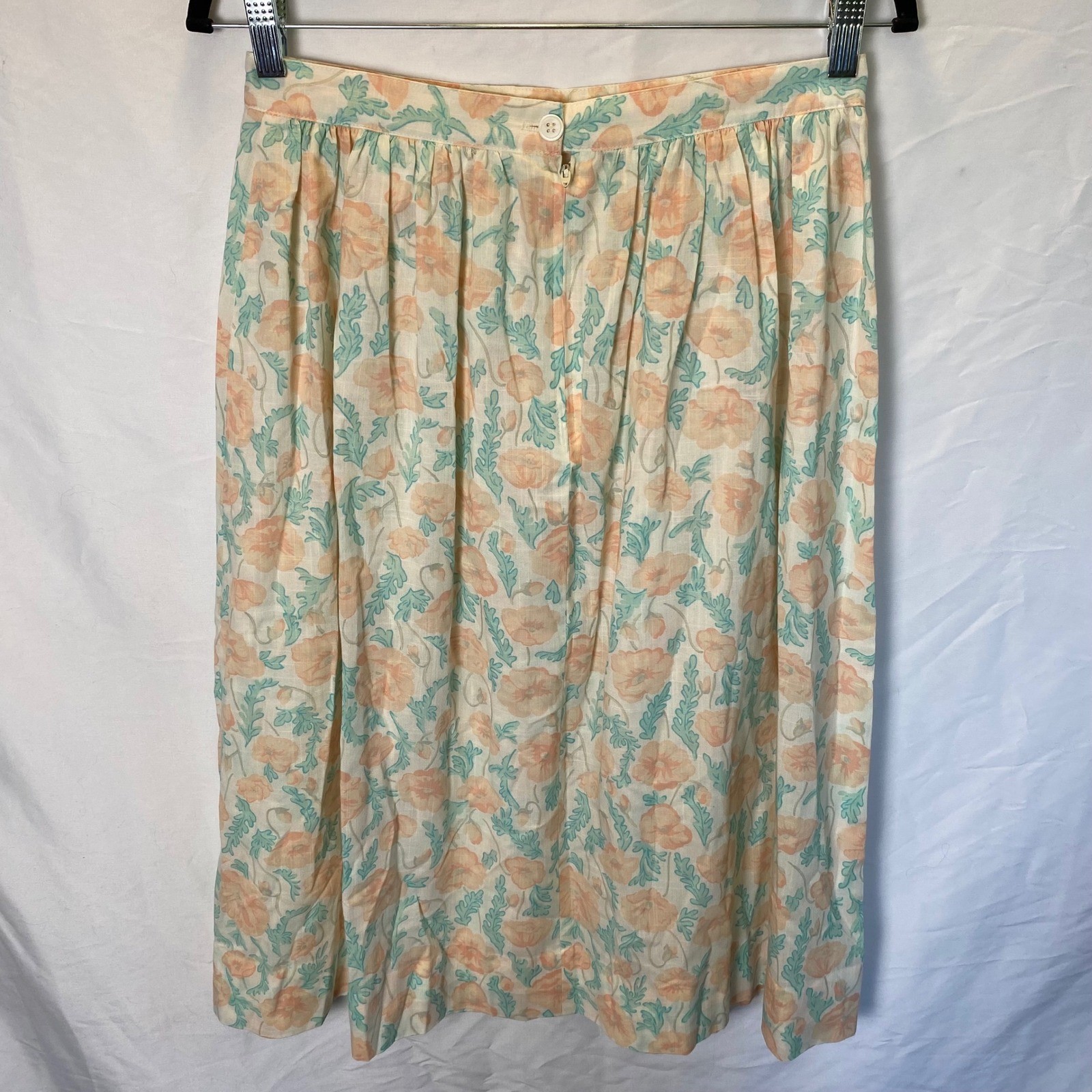Vintage Ship 'n Shore Limited Edition Floral Skirt Womens Medium Pleated Prairie
