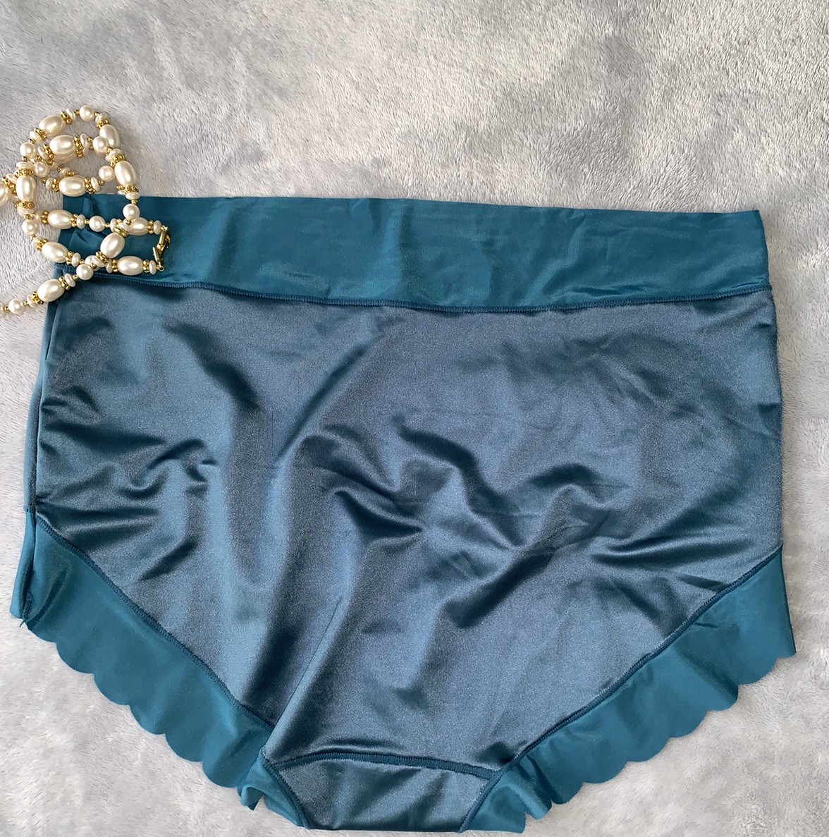 NEW Glossy Secret Stretch Satin 1X Briefs Panties SILKY Nylon Full Coverage