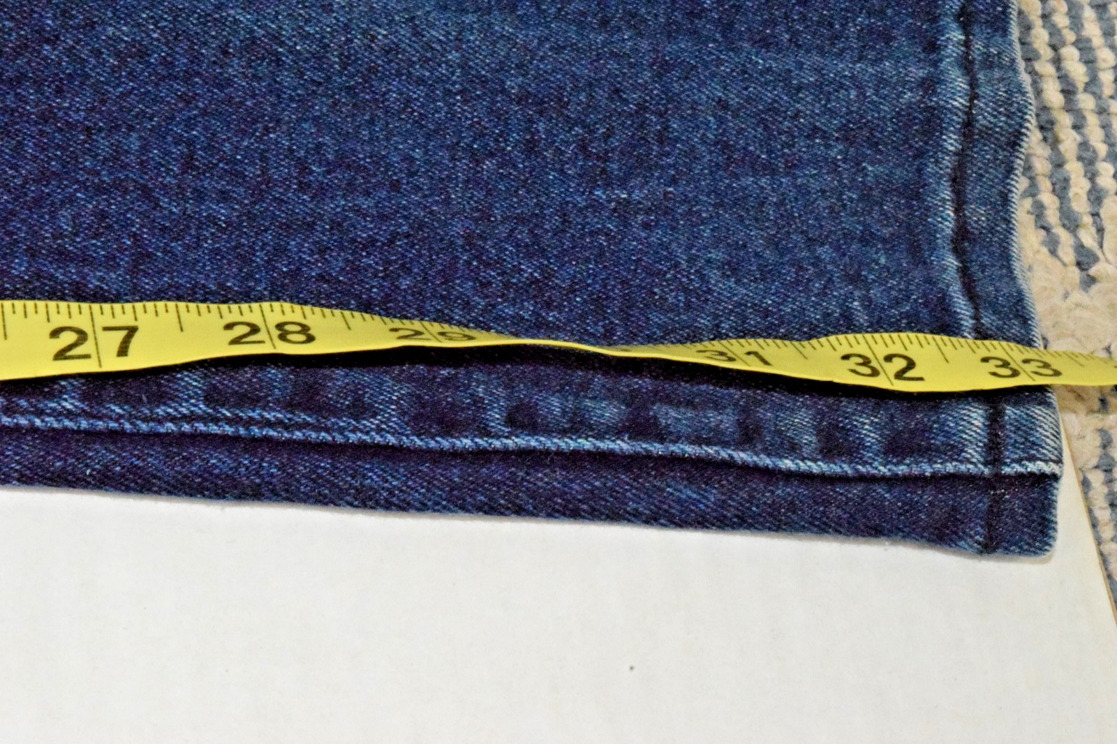 Vintage Jeans Western Ethics W32 L33 90s Blue Silver Heart Buttons High Waist