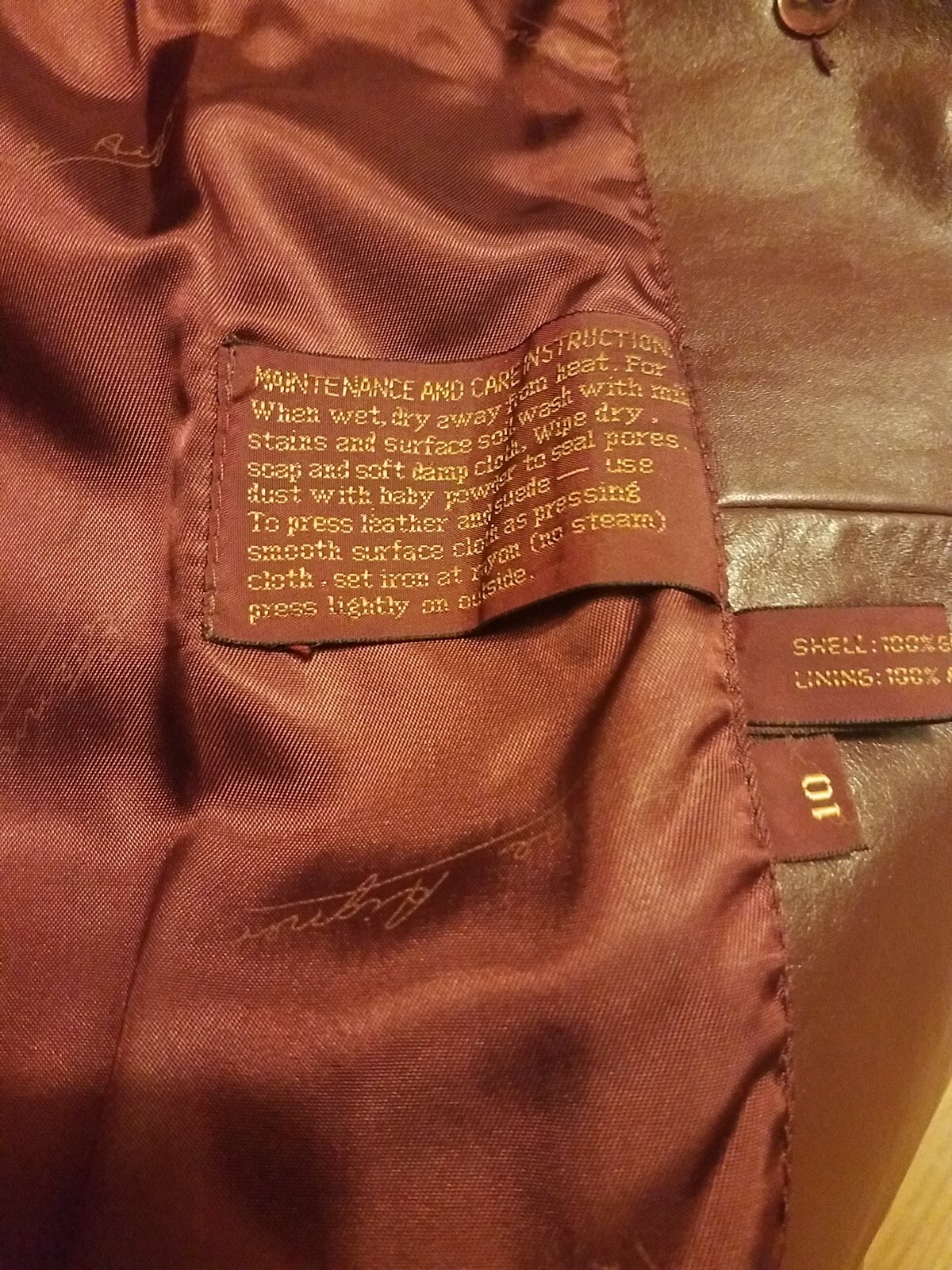 Vintage Etienne Aigner Leather Jacket Chocolate Brown Trench Coat Women’s 10