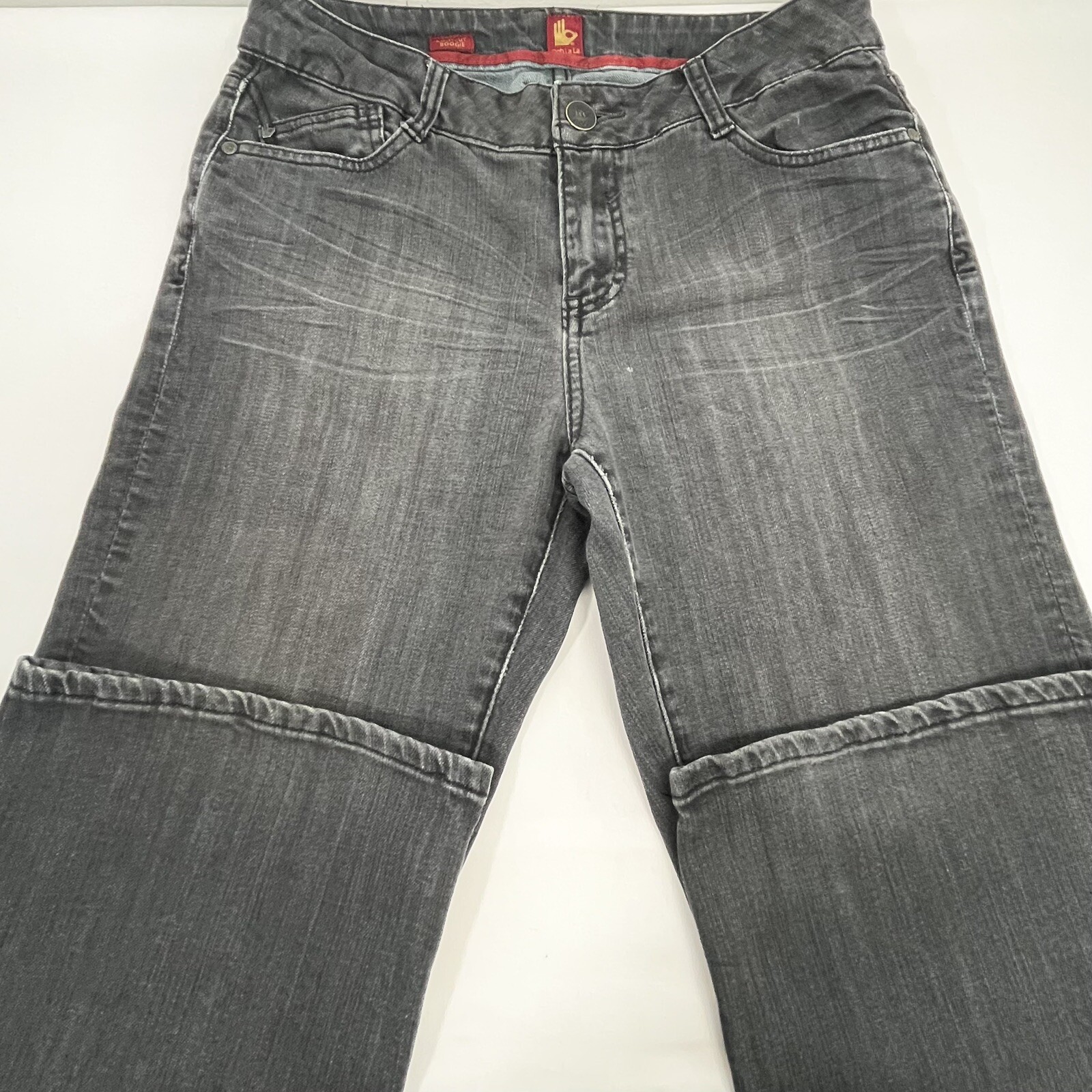 Sasson Jeans Sz 8 Black Bootcut Boogie 32” Inseam Y2K Ooh La La Women’s Vintage