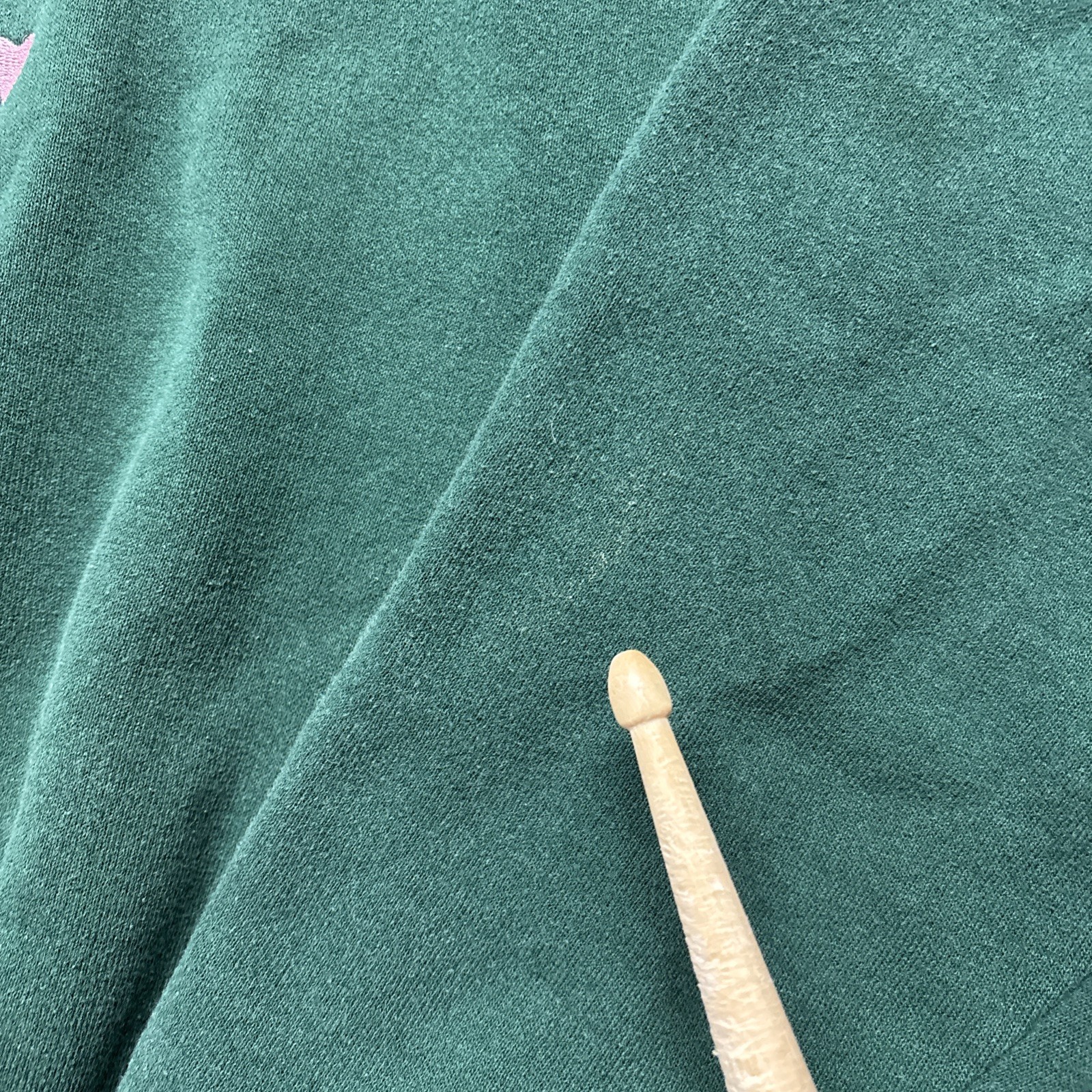 Vintage 90s Endless Designs Embroidered Cat Sweat Shirt Green L USA
