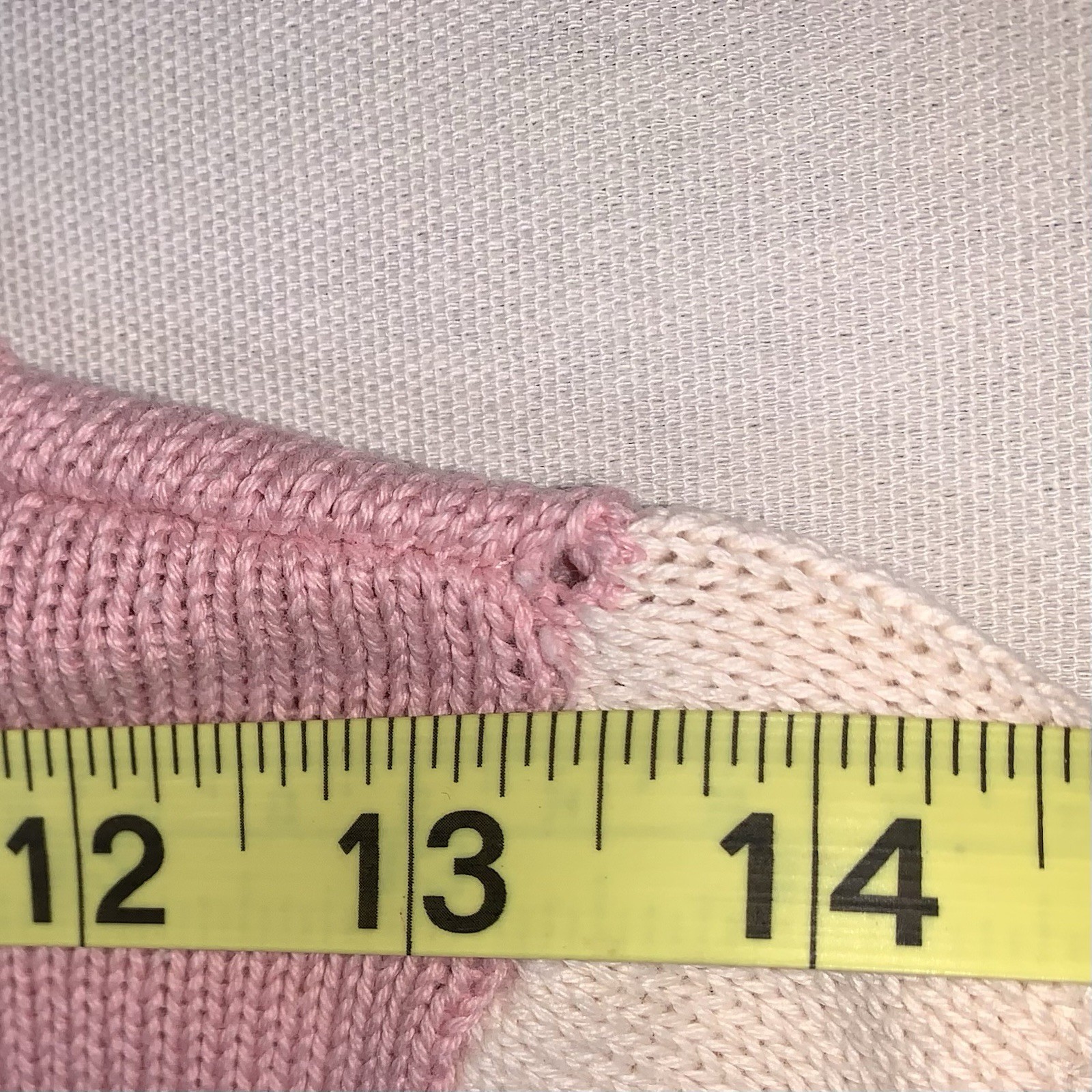 Liz And Co Vintage Sweater Women’s Pink Cream And Gray Striped Knit Small