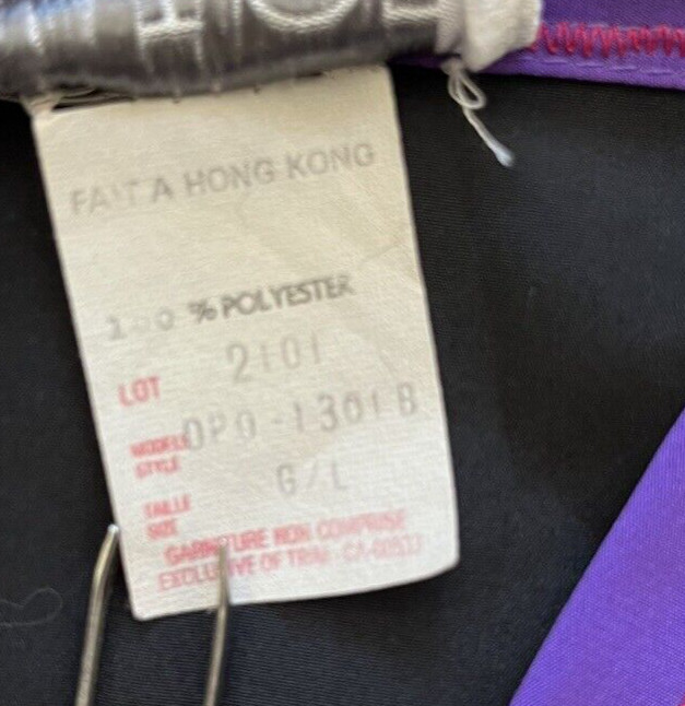 Vintage Designer Long Caftan Bill Tice Slinky Black w/ Pink Purple Beads Pockets