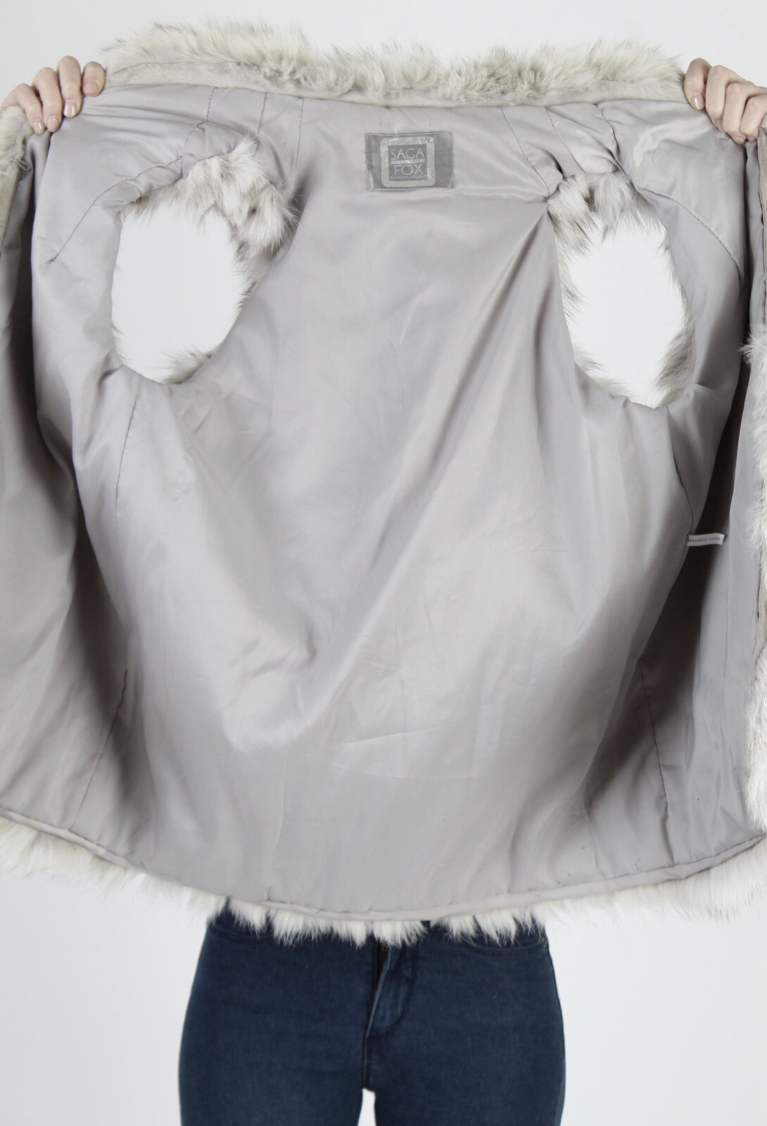 Vintage 80s Saga Fox Fur Vest
